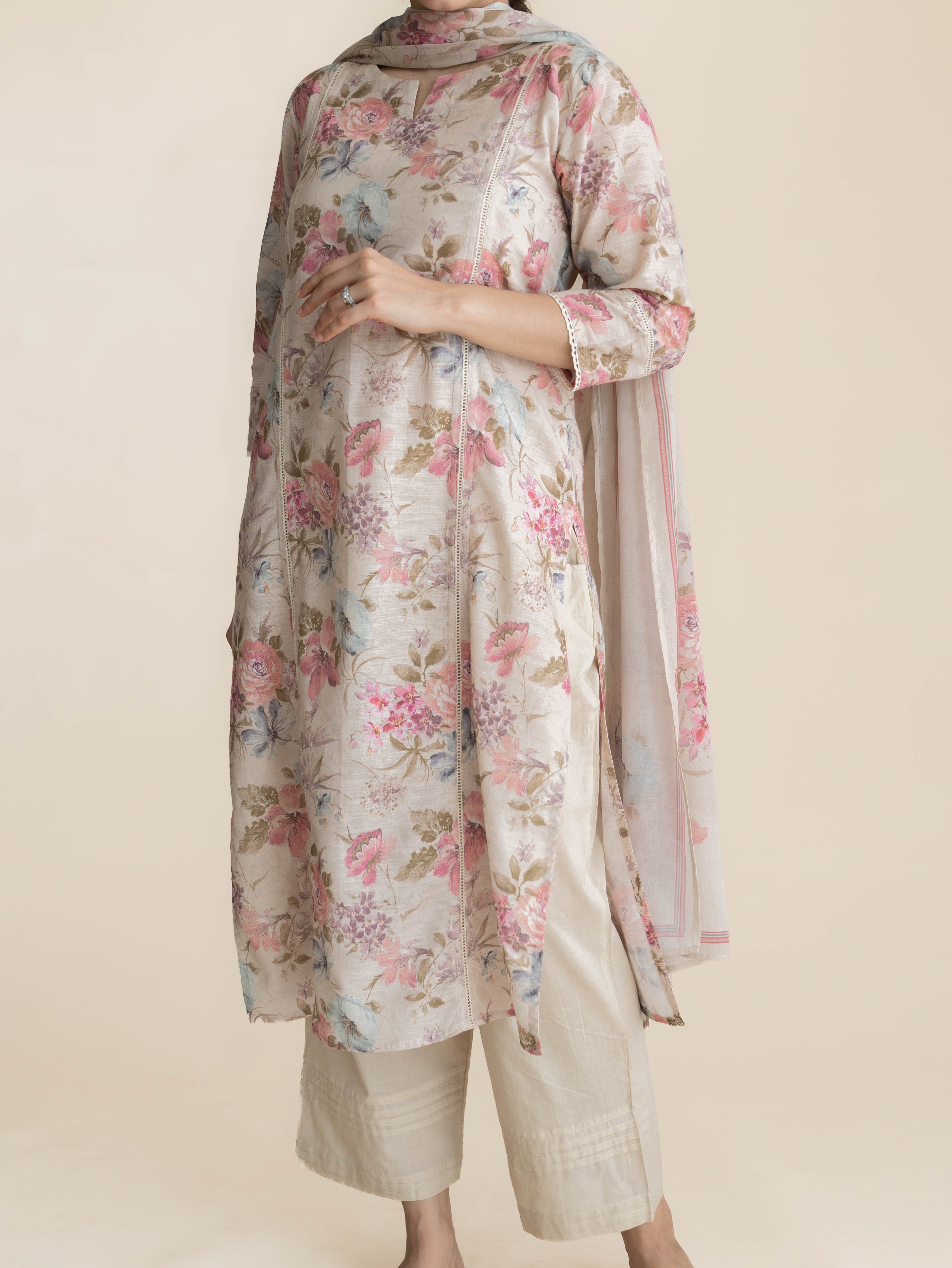 Alka Cotton Digital Printed Straight Suit Set