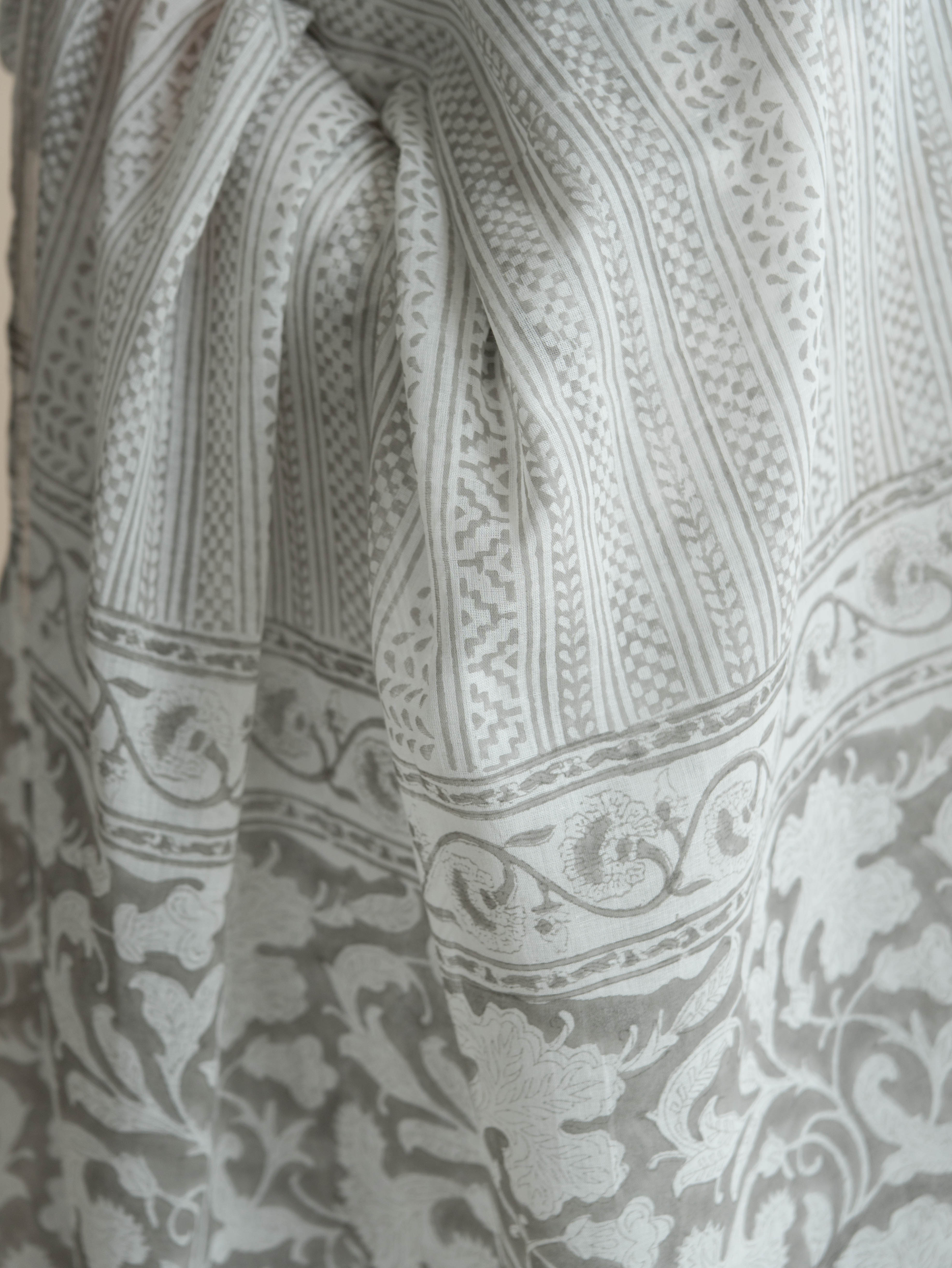 Remina Cotton Block Printed A-Line Suit Set