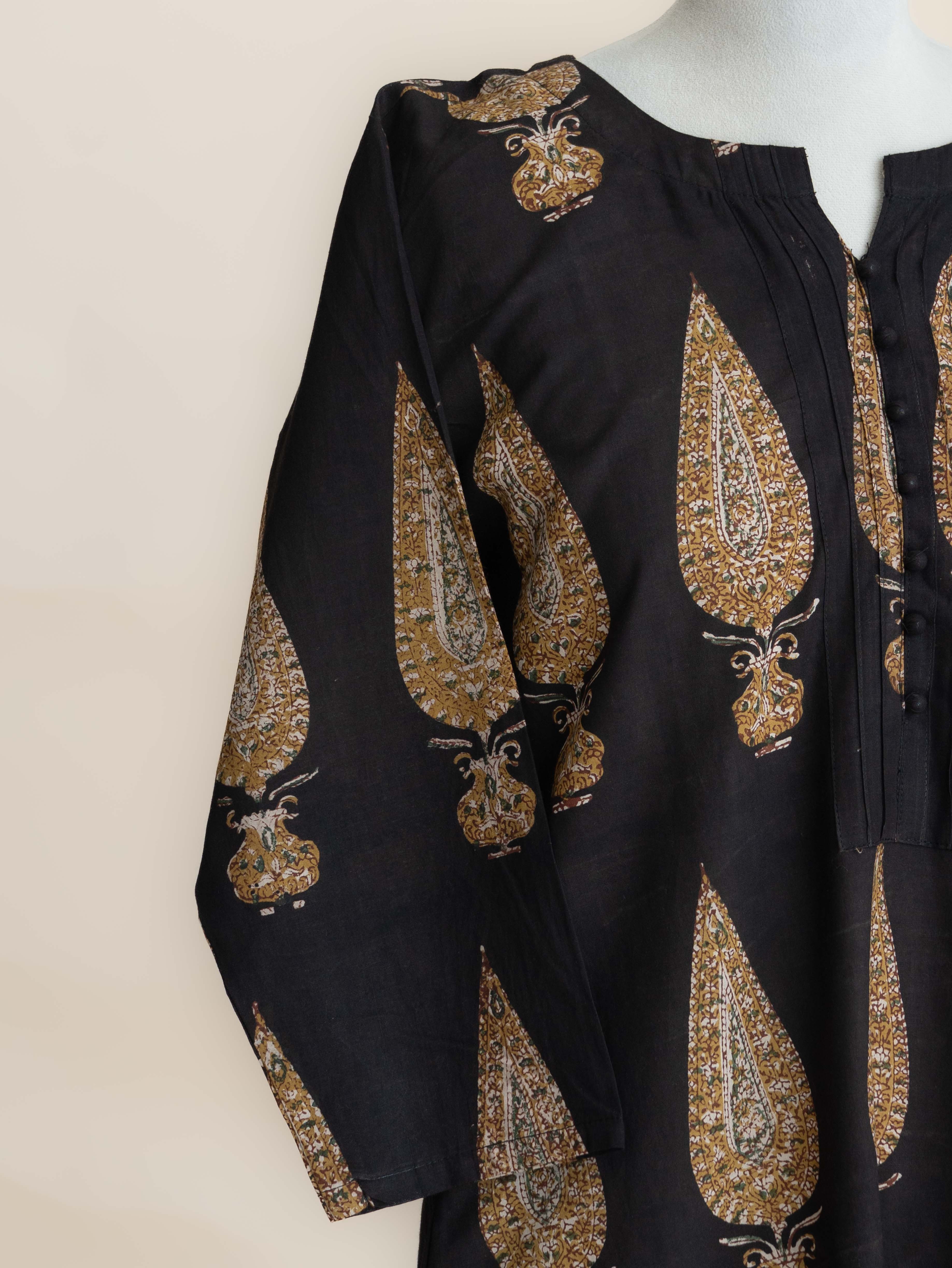 Namiya Cotton Block Printed Straight Kurta