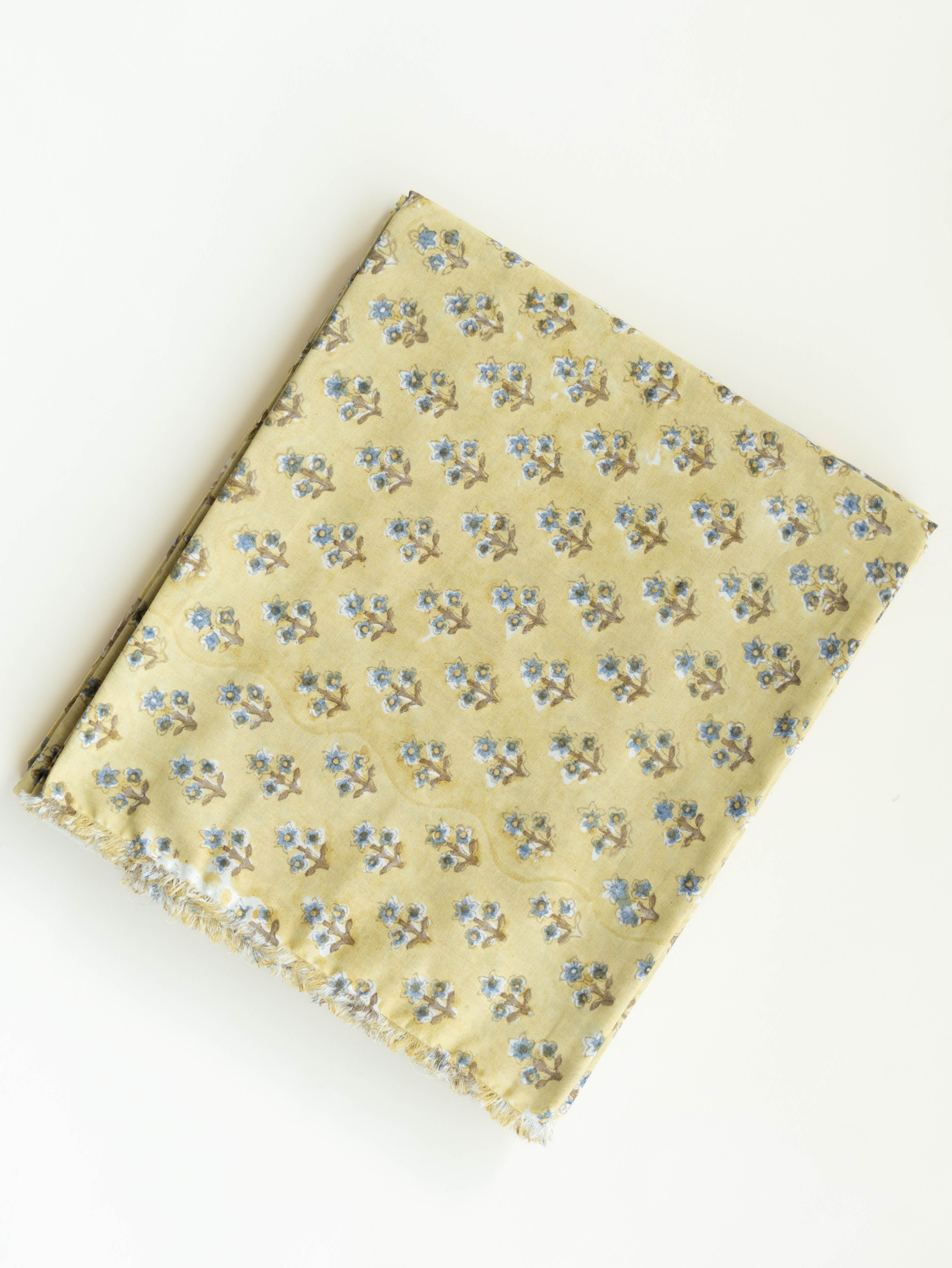 Aiza Cotton Block Printed Unstitched Suit Set - 3 Piece