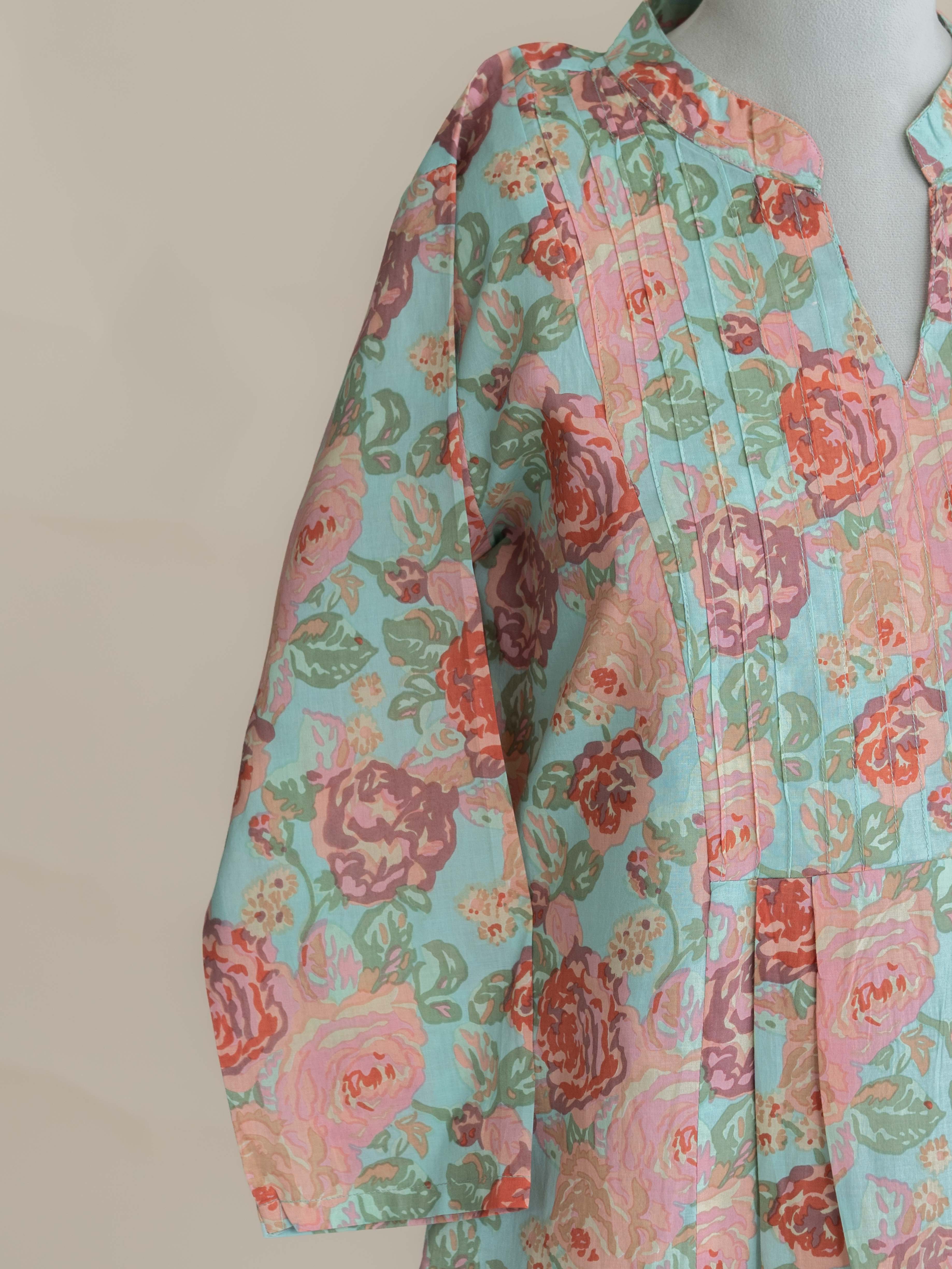 Reyah Cotton Printed A-Line Kurta
