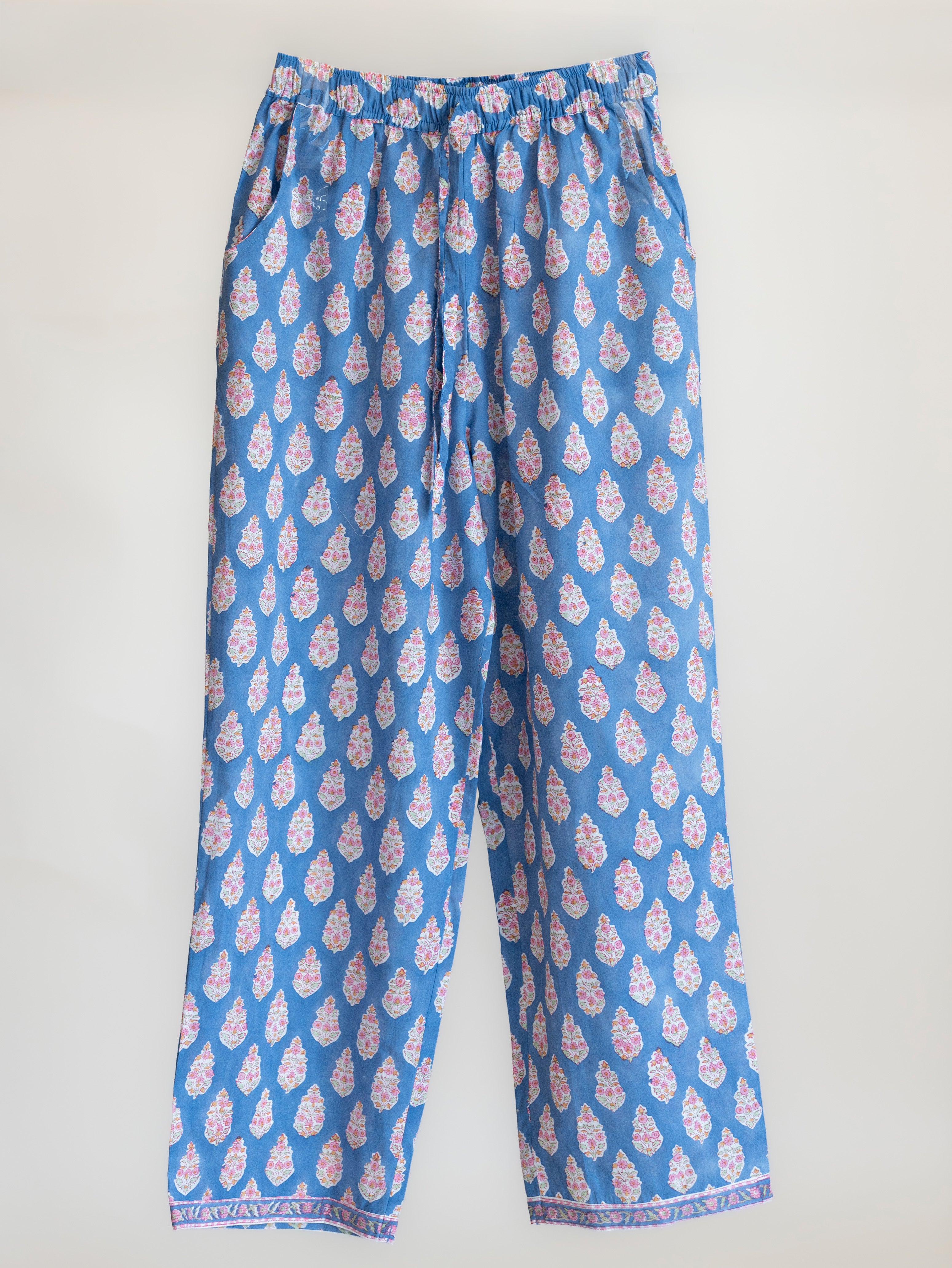 Jivisha Cotton Block Printed A-Line Suit Set