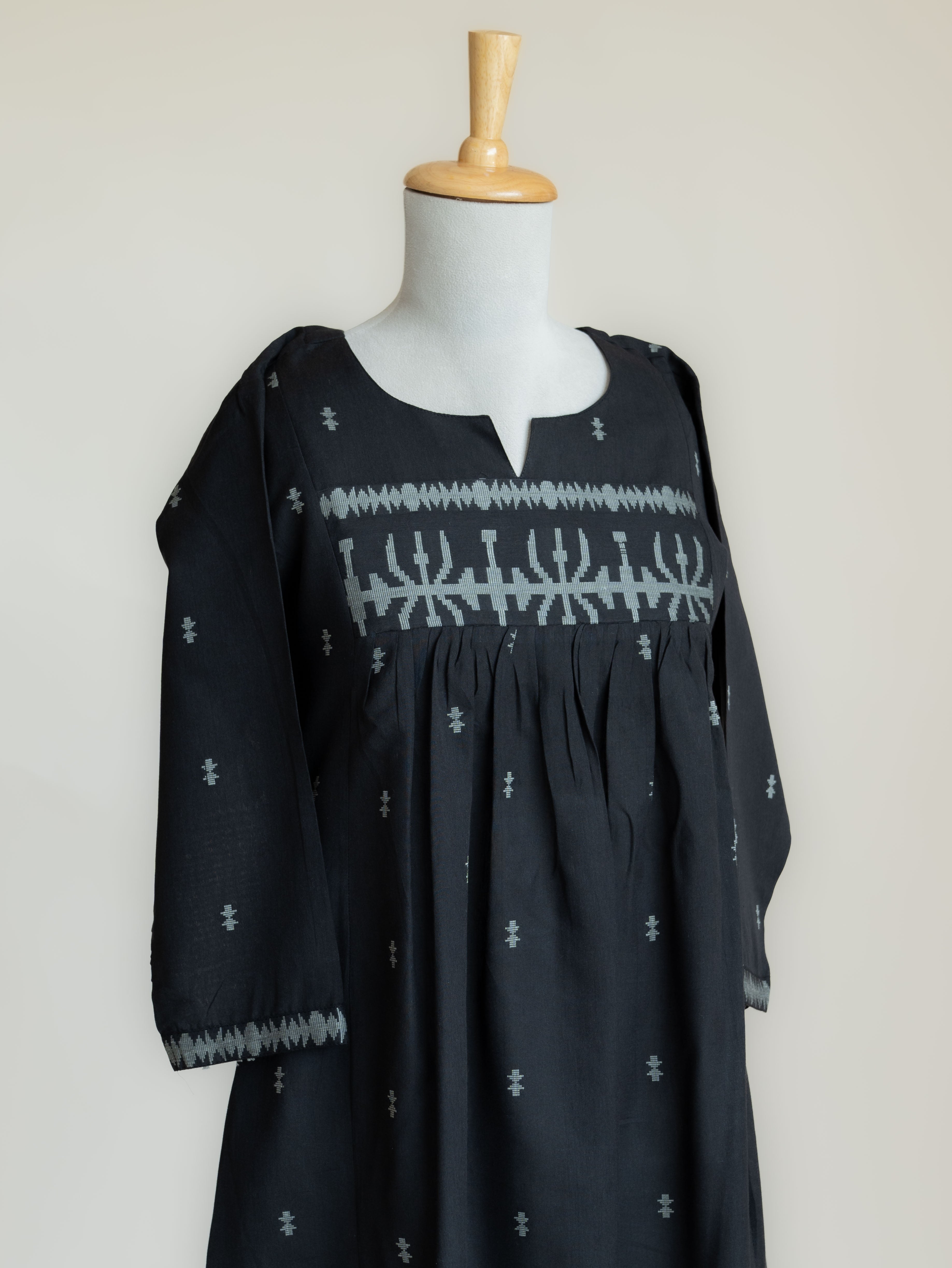 Inaya Cotton Jamdani A-Line Kurta