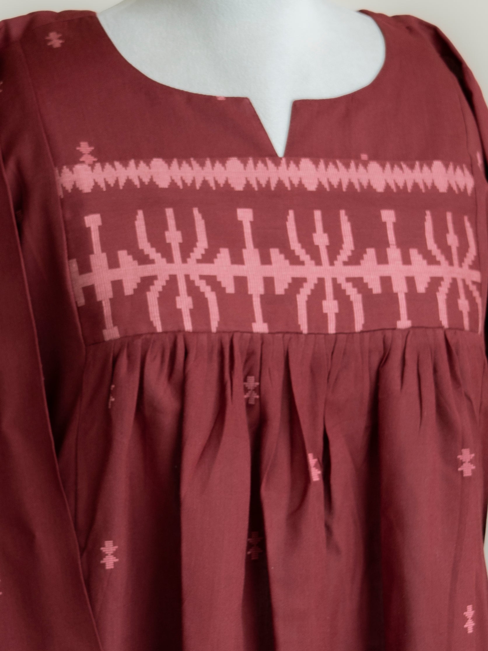 Aramya Cotton Jamdani A-Line Kurta