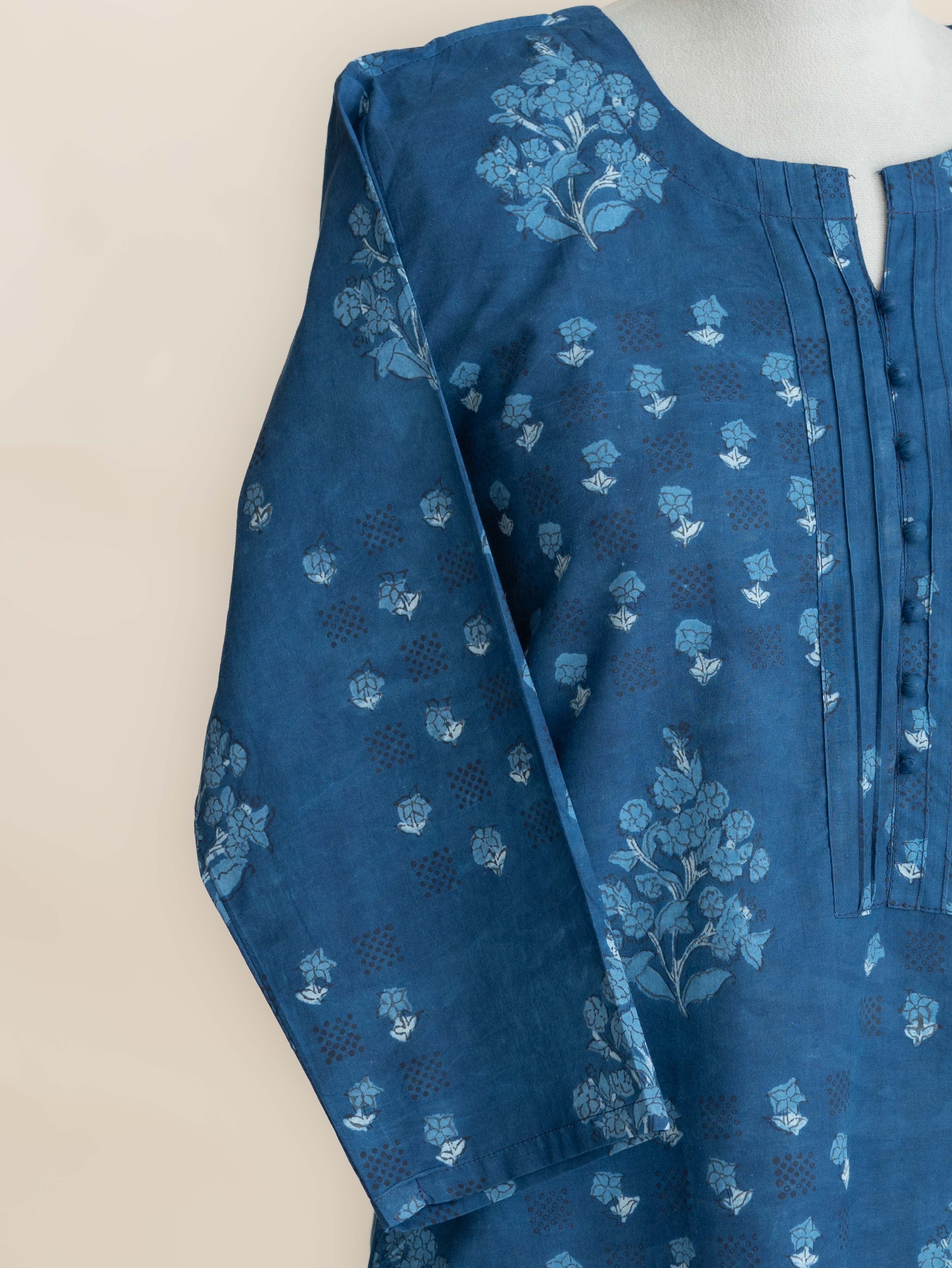 Ruhanika Cotton Block Printed Straight Kurta