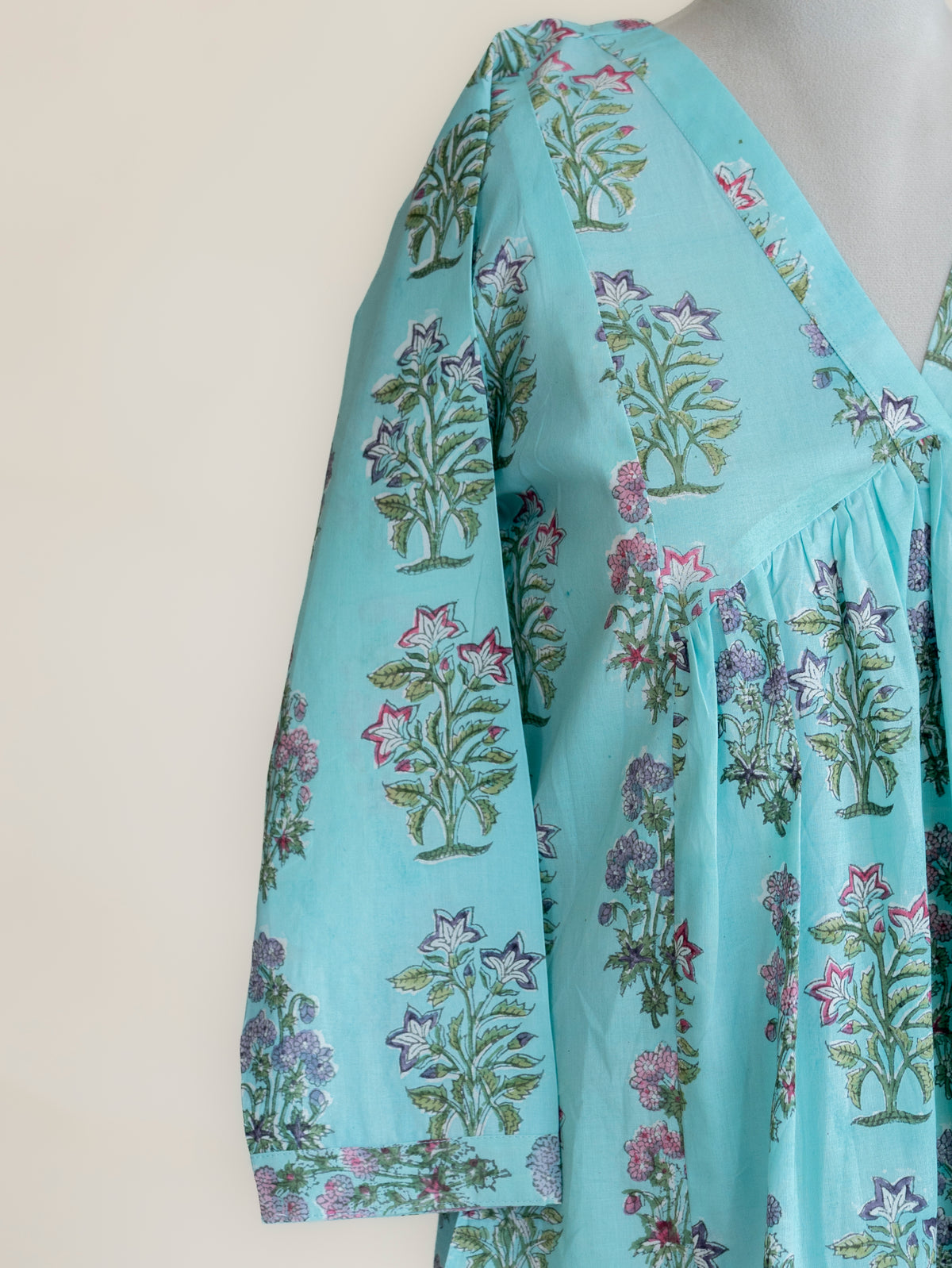 Ariah Cotton Block Printed A-Line Kurta