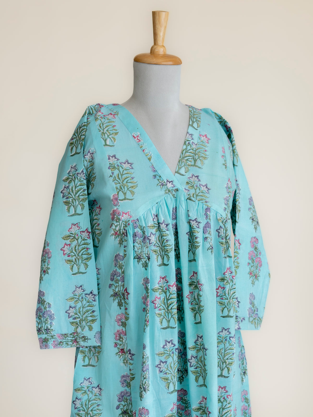 Ariah Cotton Block Printed A-Line Kurta