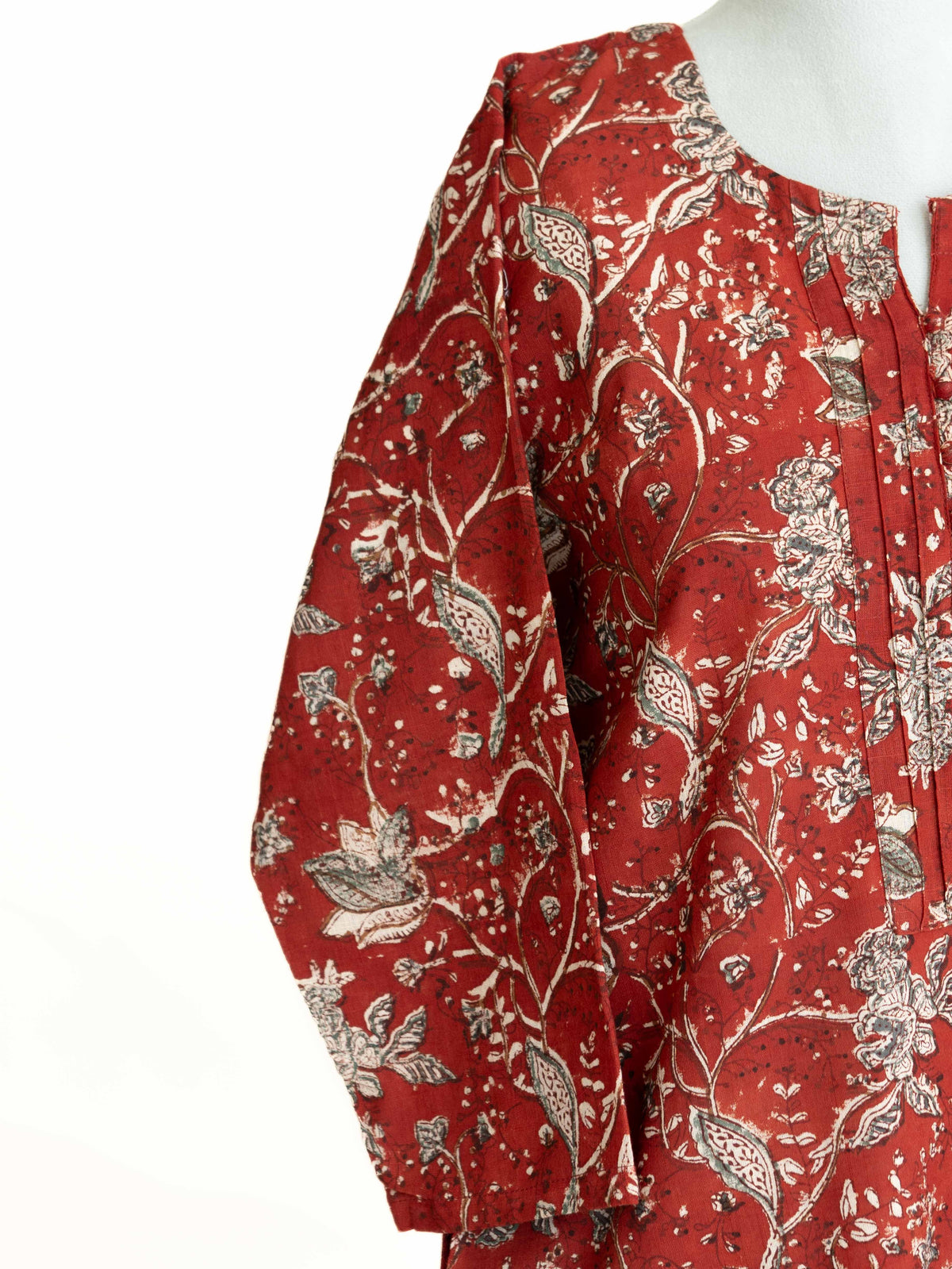 Heer Cotton slub printed straight Kurta