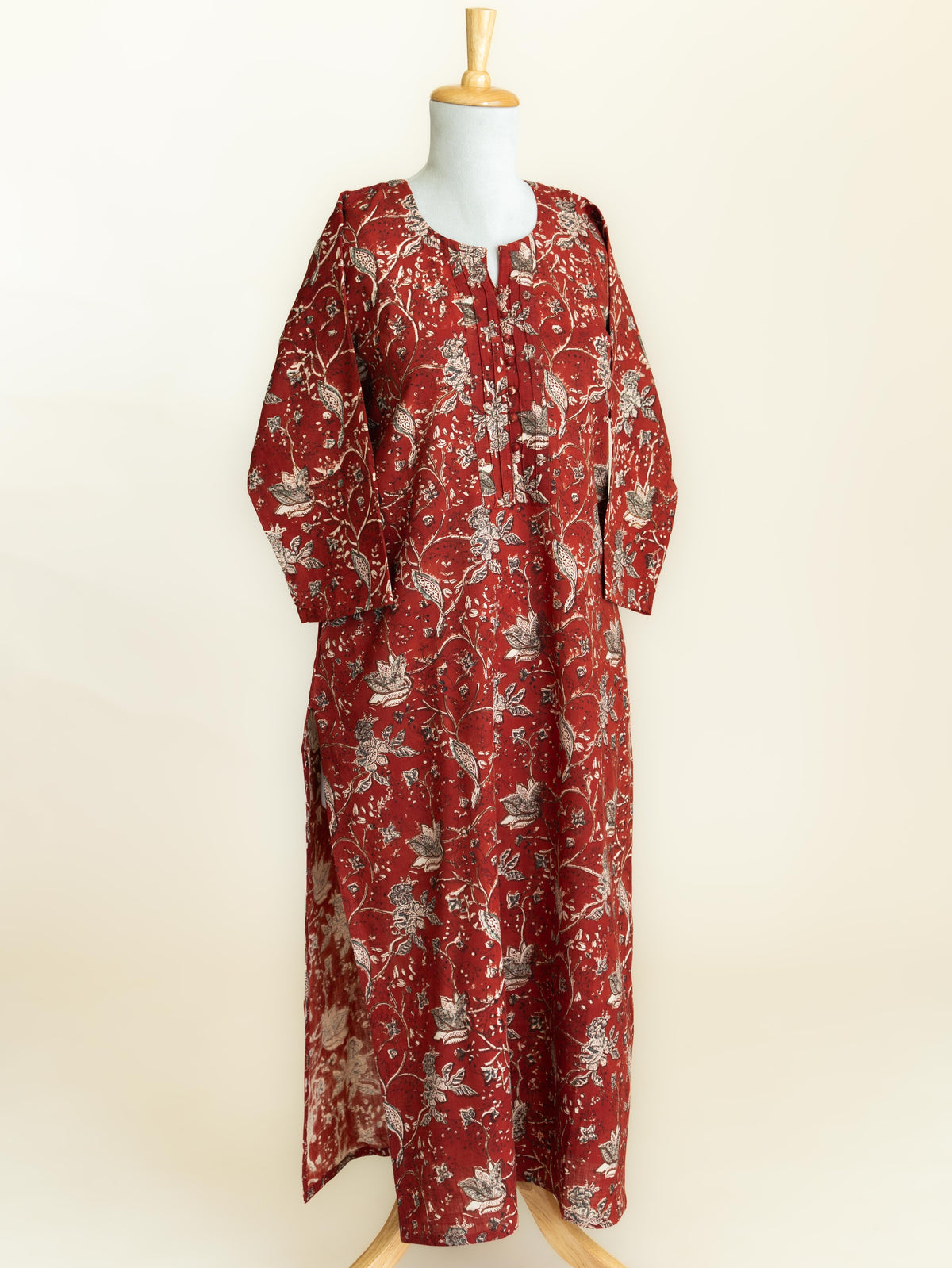 Heer Cotton slub printed straight Kurta