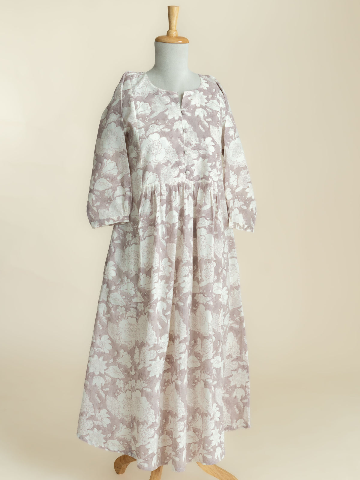 Mehna Cotton Block Printed A Line Kurta
