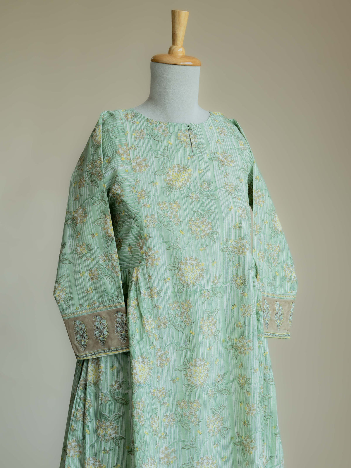 Heera Cotton Block Printed A Line Kurta