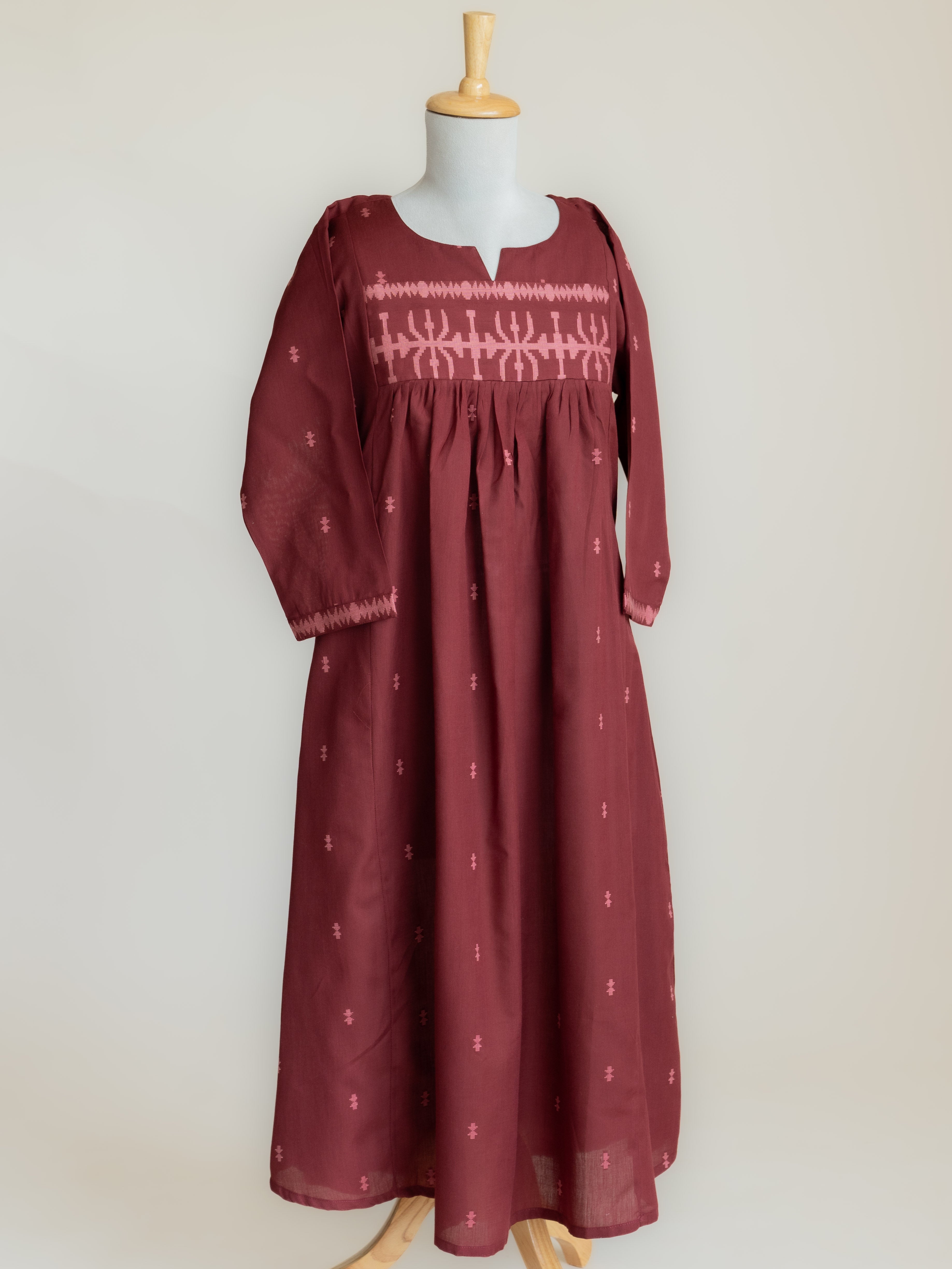 Aramya Cotton Jamdani A-Line Kurta