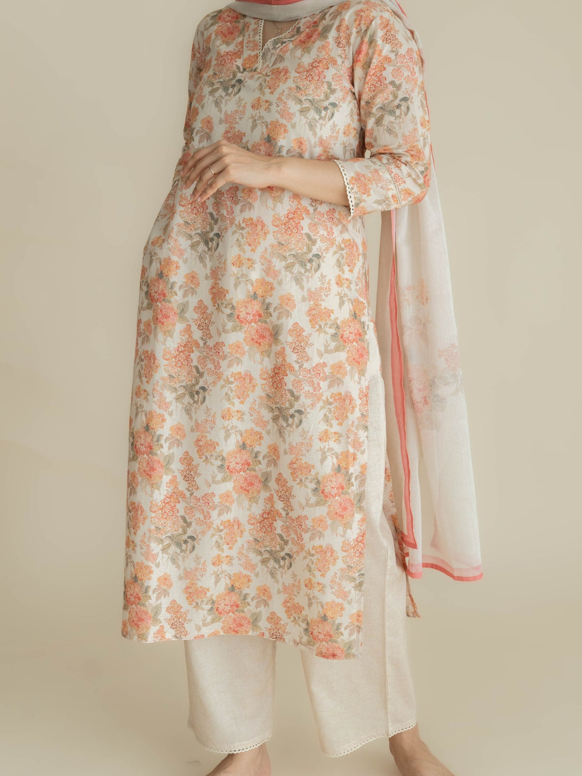 Abya Cotton Digital Printed Straight Suit Set - AINA