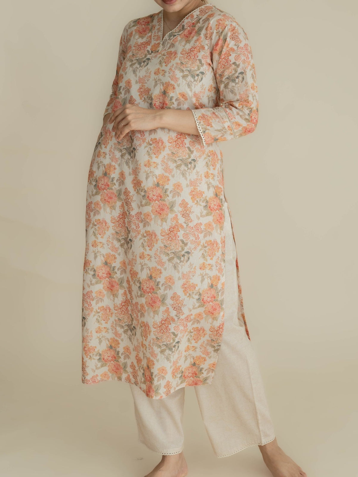 Abya Cotton Digital Printed Straight Suit Set - AINA