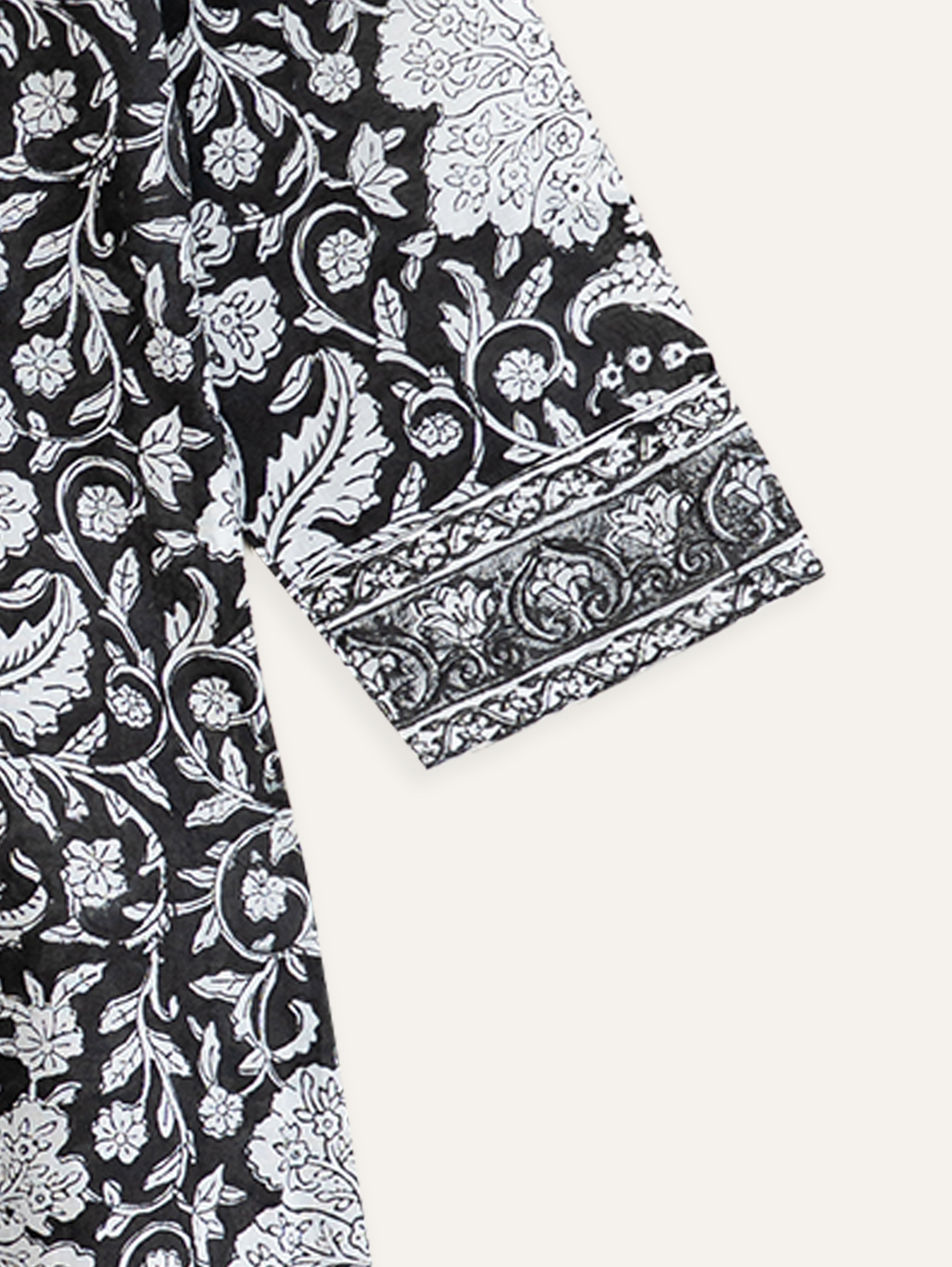 Renea Cotton Block Printed A-Line Kurta