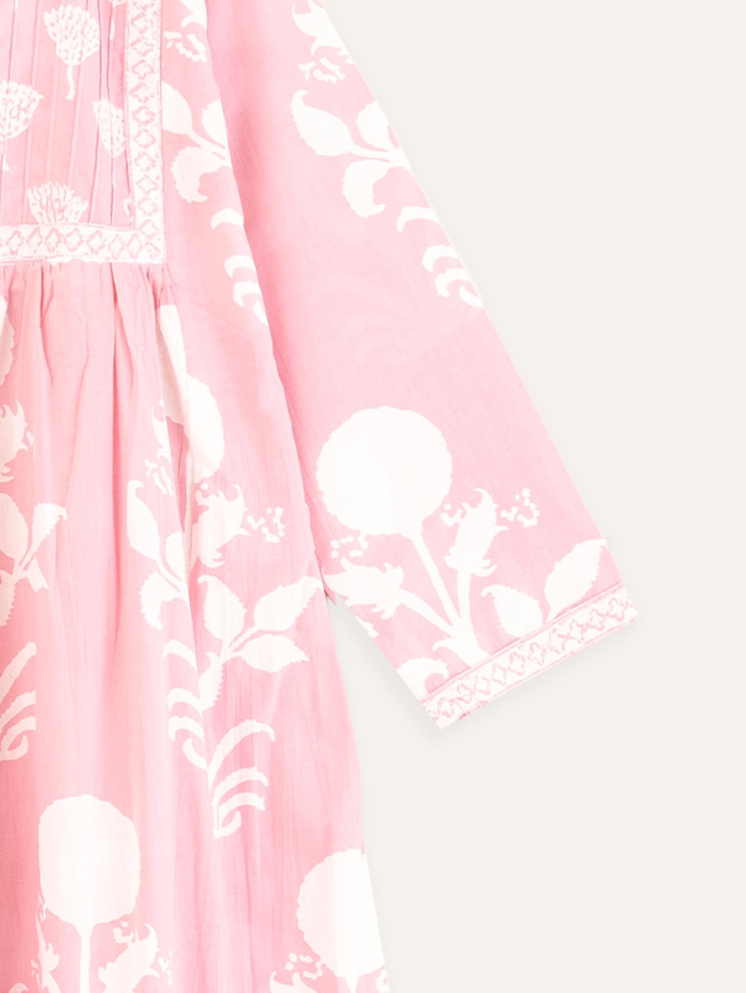 Afra Cotton Discharge Printed A - Line Kurta - AINA