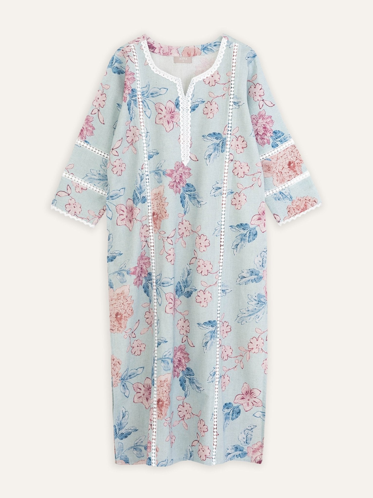 Ahana Cotton Digital Printed Straight Kurta - AINA