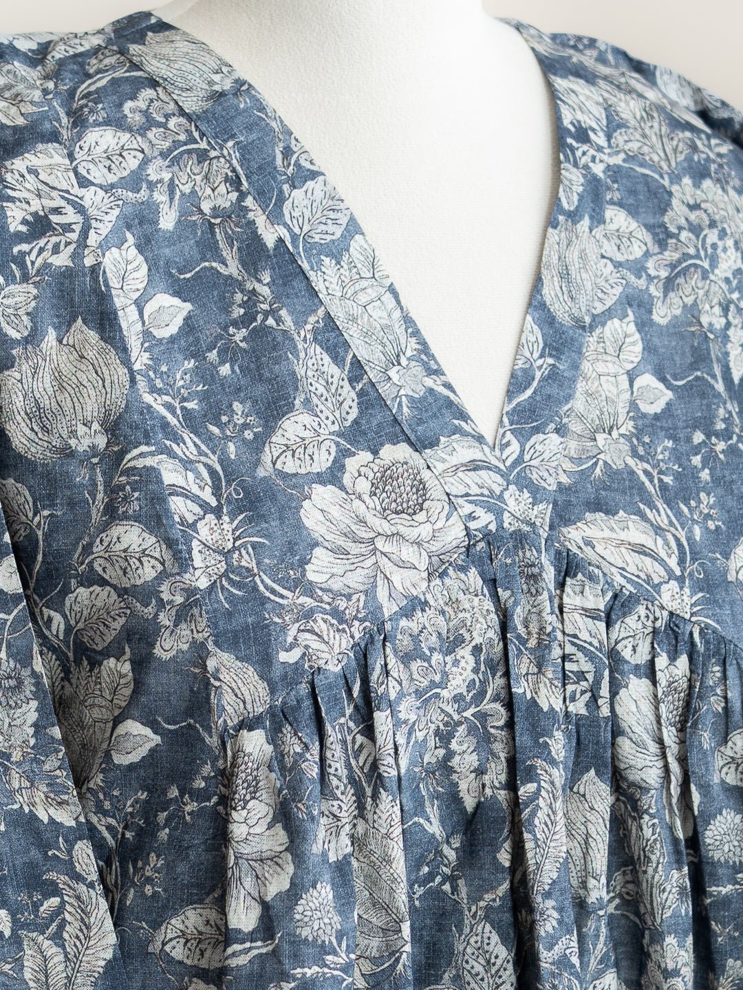 Aleena Cotton Printed A - Line Kurta - AINA