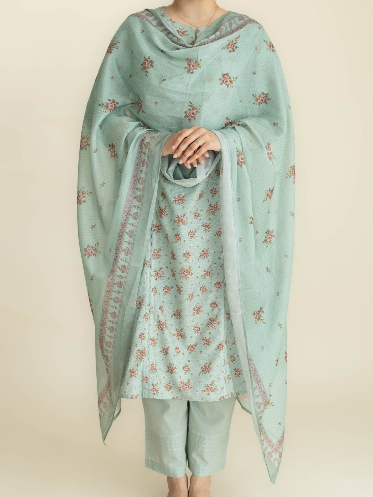Alina Cotton Digital Printed Straight Suit Set - AINA