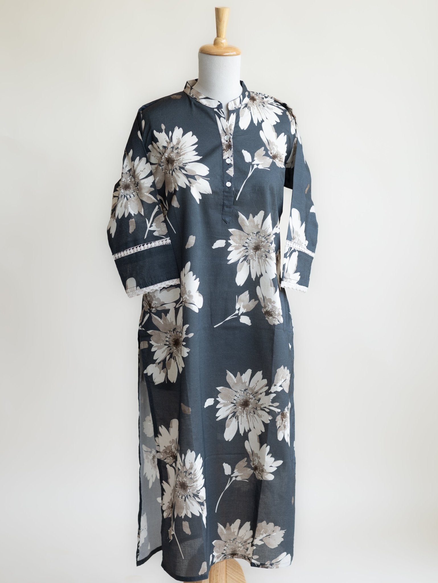 Amanda Cotton Digital Print Straight Kurta - AINA