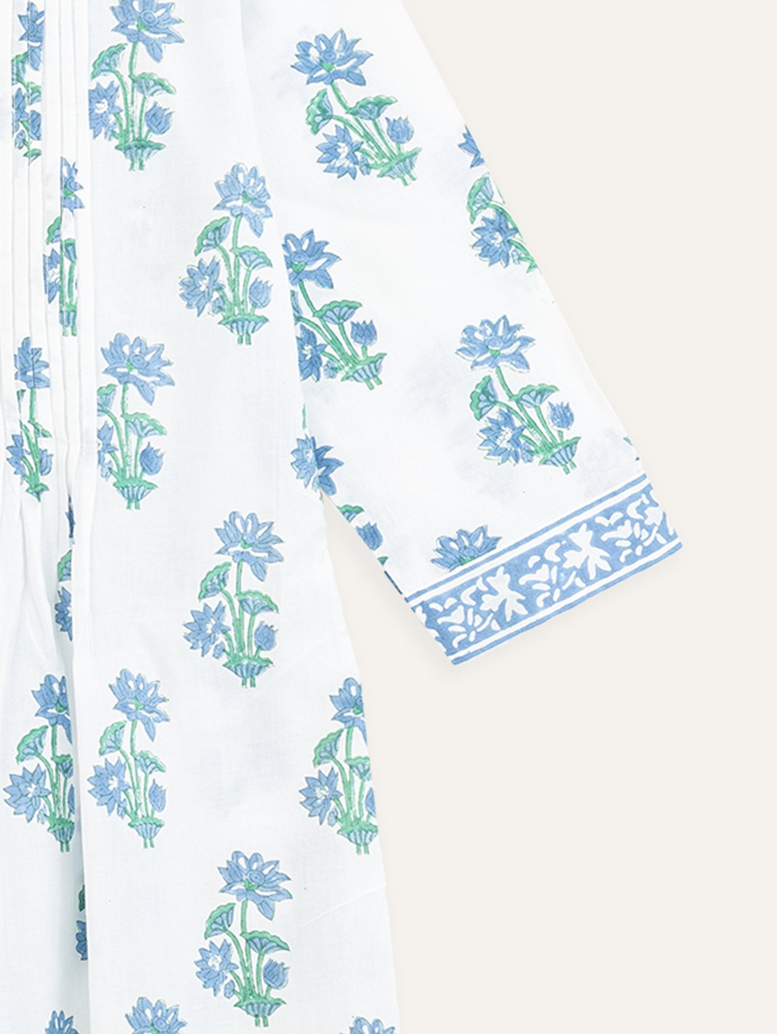 Anaaya Cotton Block Printed A - Line Kurta - AINA
