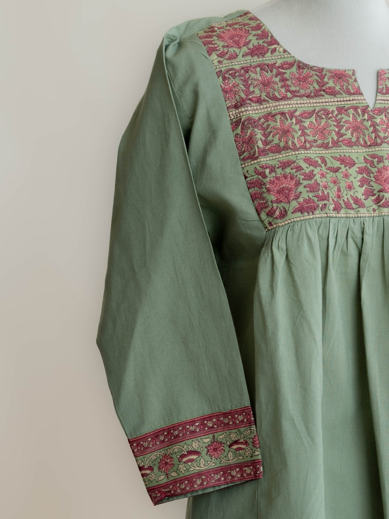 Anam Cotton Plain A - Line Kurta - AINA