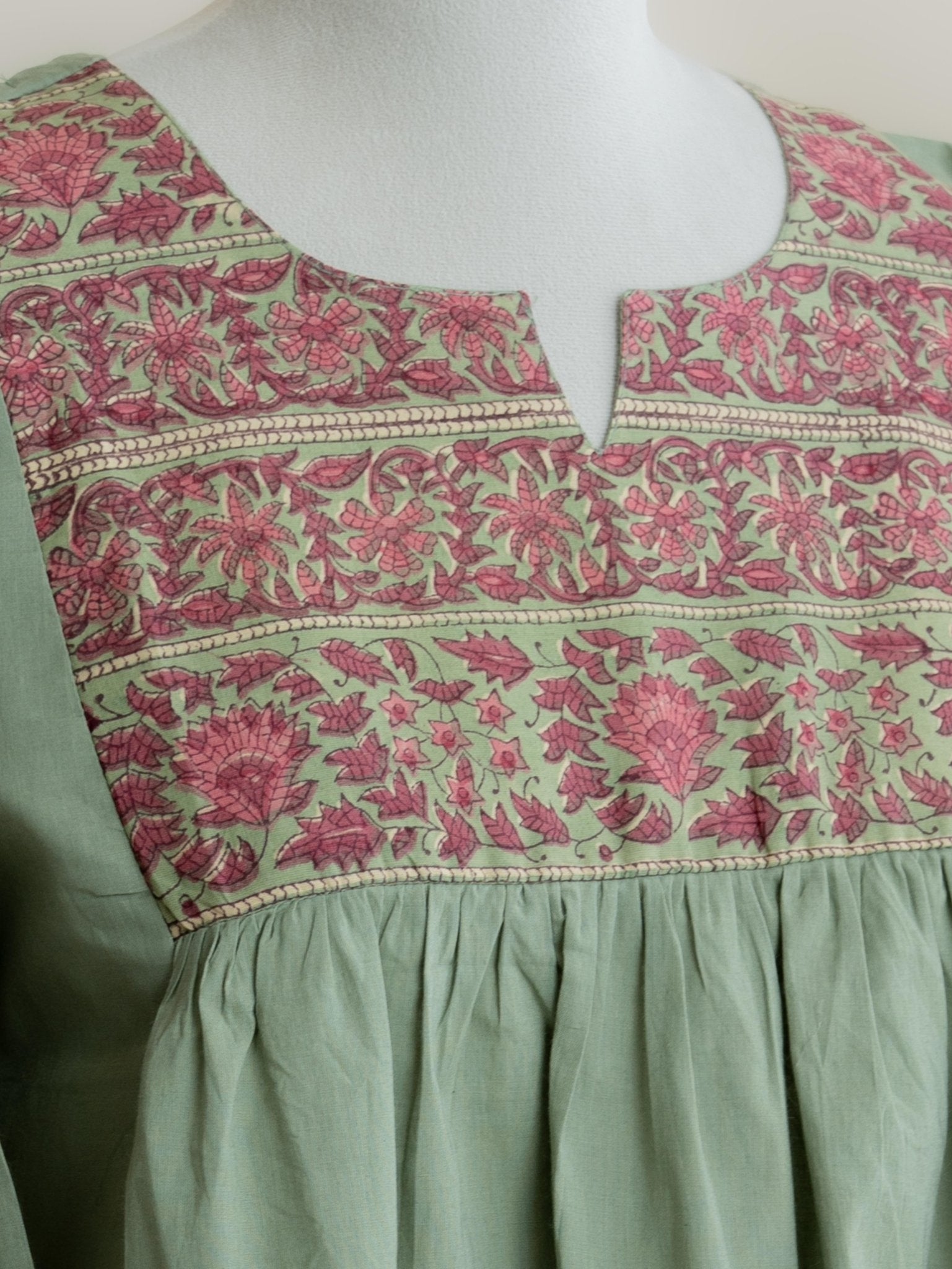 Anam Cotton Plain A - Line Kurta - AINA