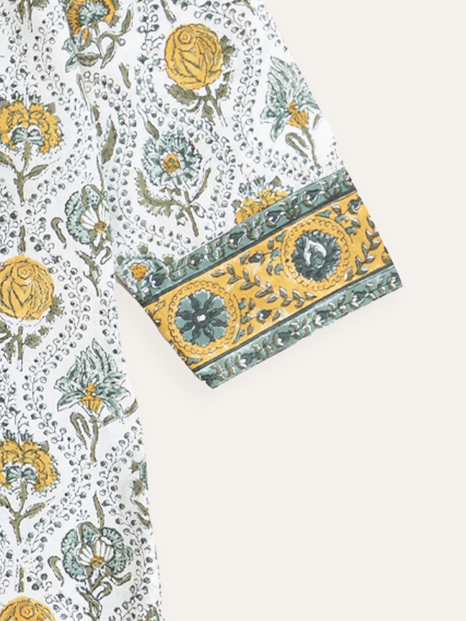 Ananta Cotton Block Printed Straight Kurta - AINA