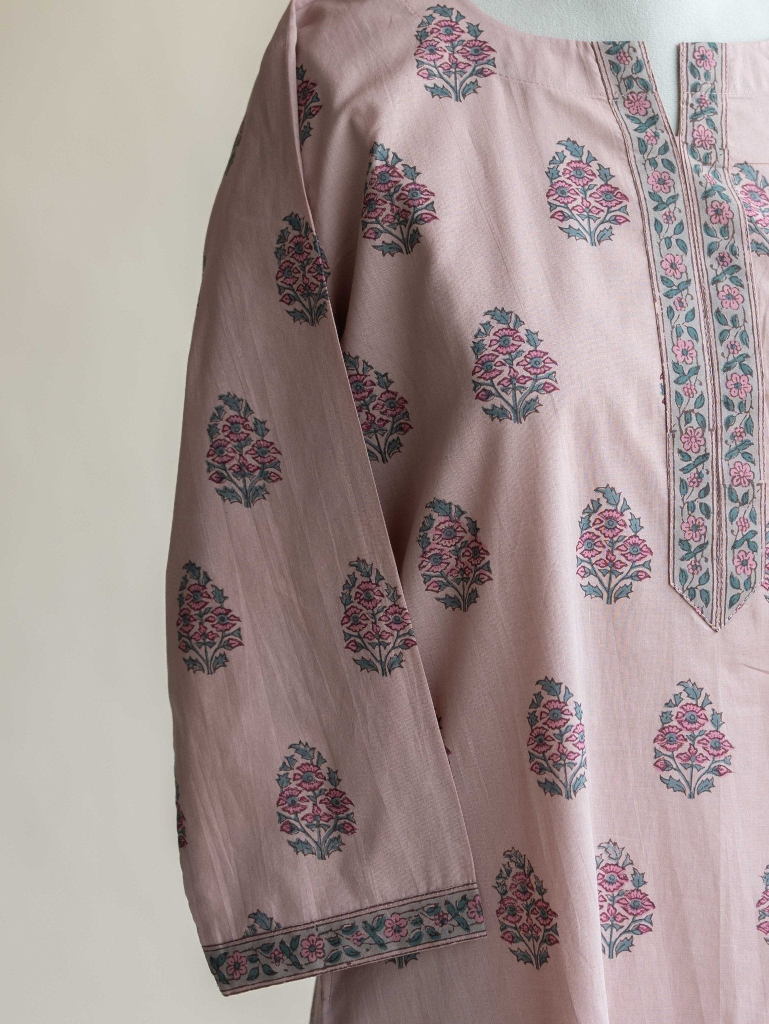 Anaya Cotton Block Printed Kurta Set - AINA