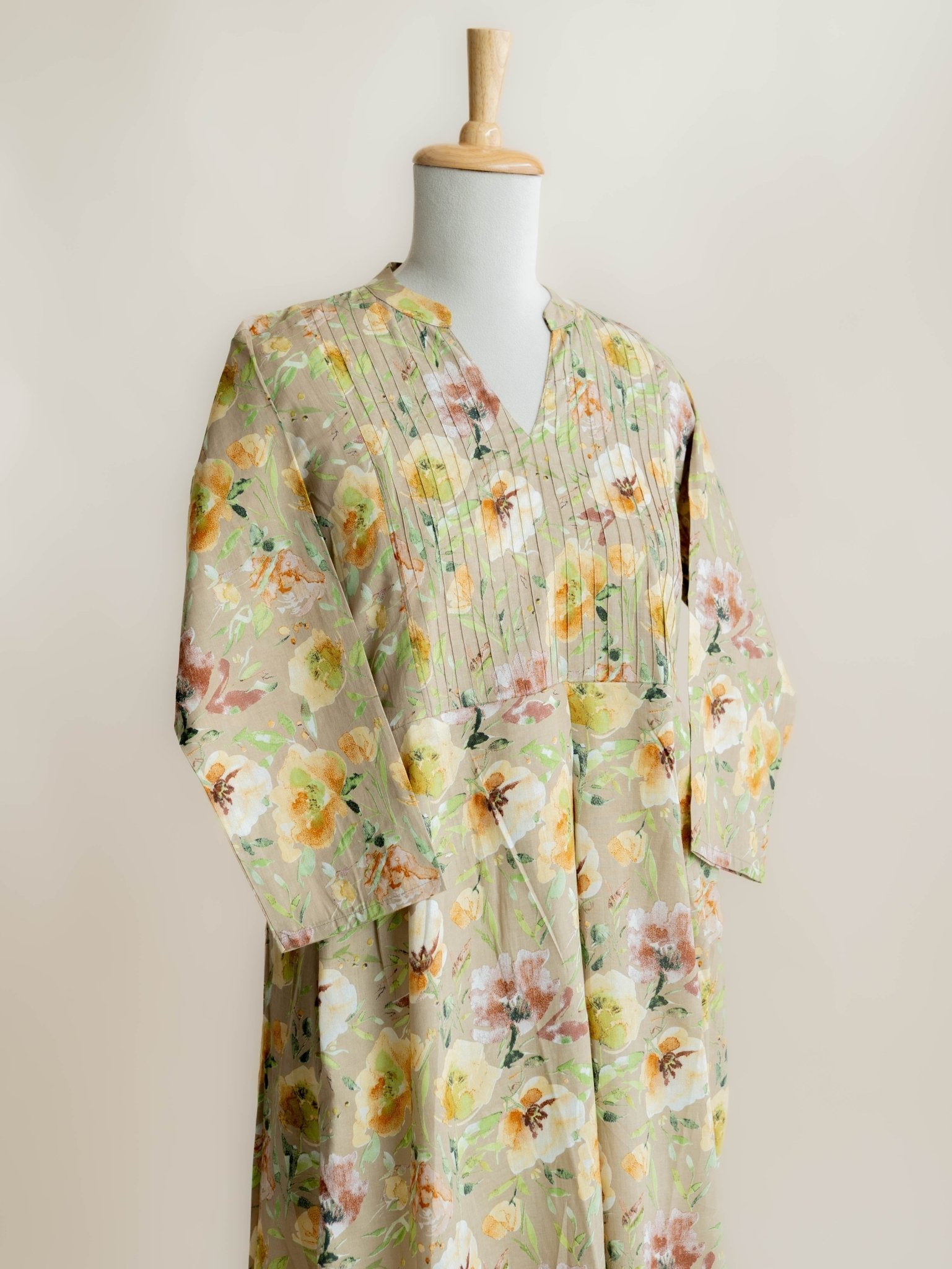 Ann Cotton Printed A - Line Kurta - AINA