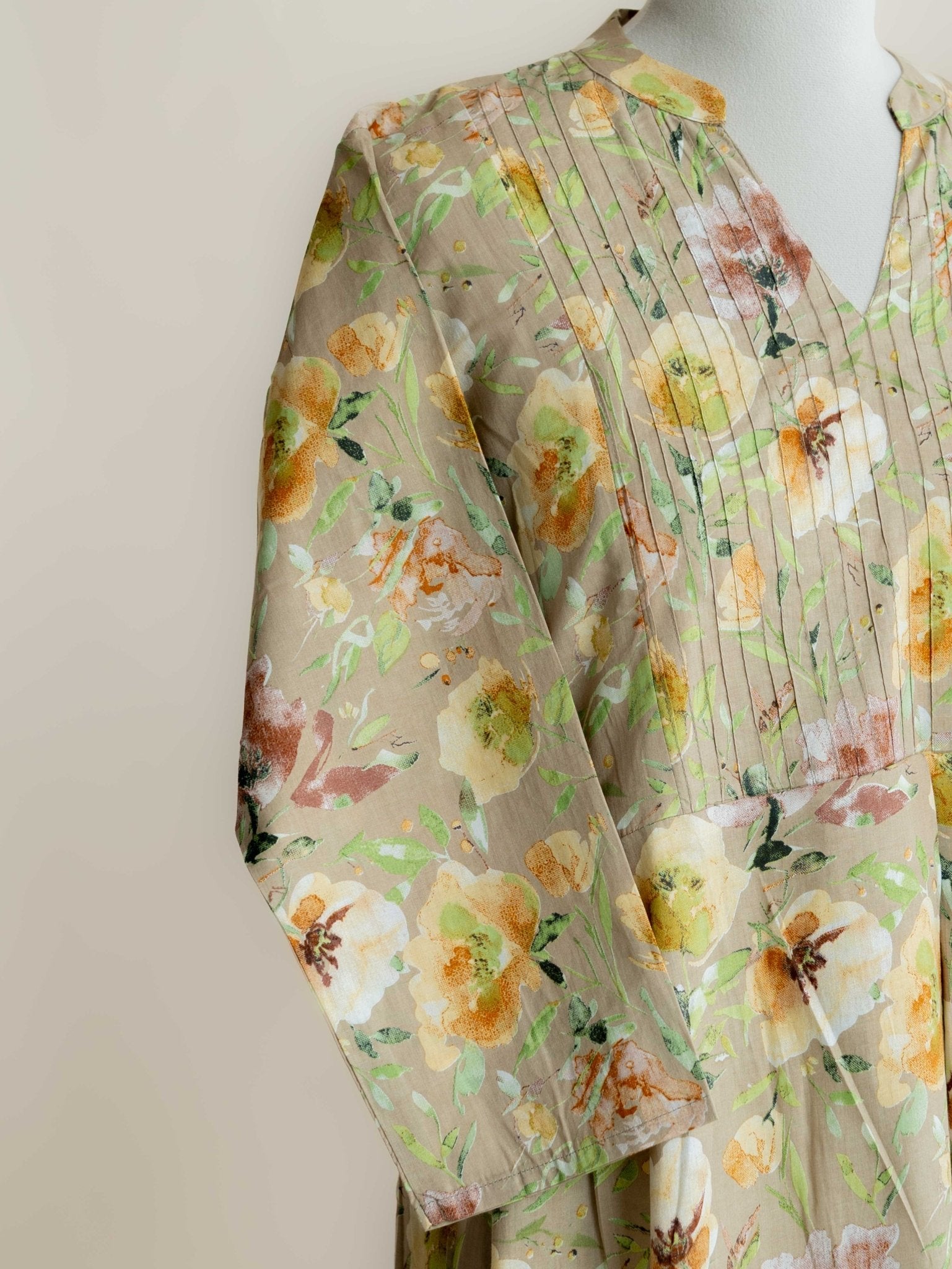 Ann Cotton Printed A - Line Kurta - AINA