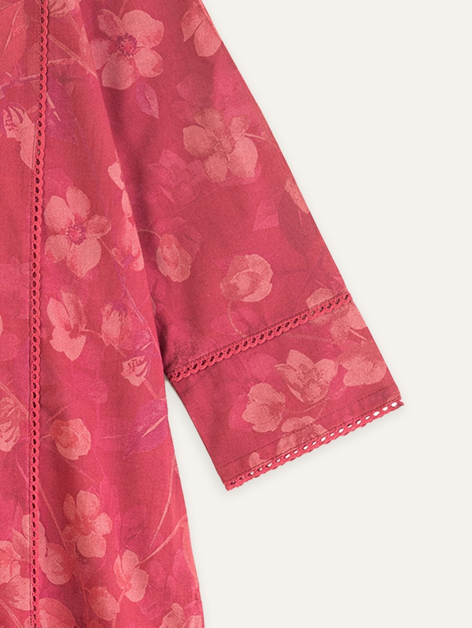 Anshul Cotton Lawn Digital Print Straight Kurta - AINA