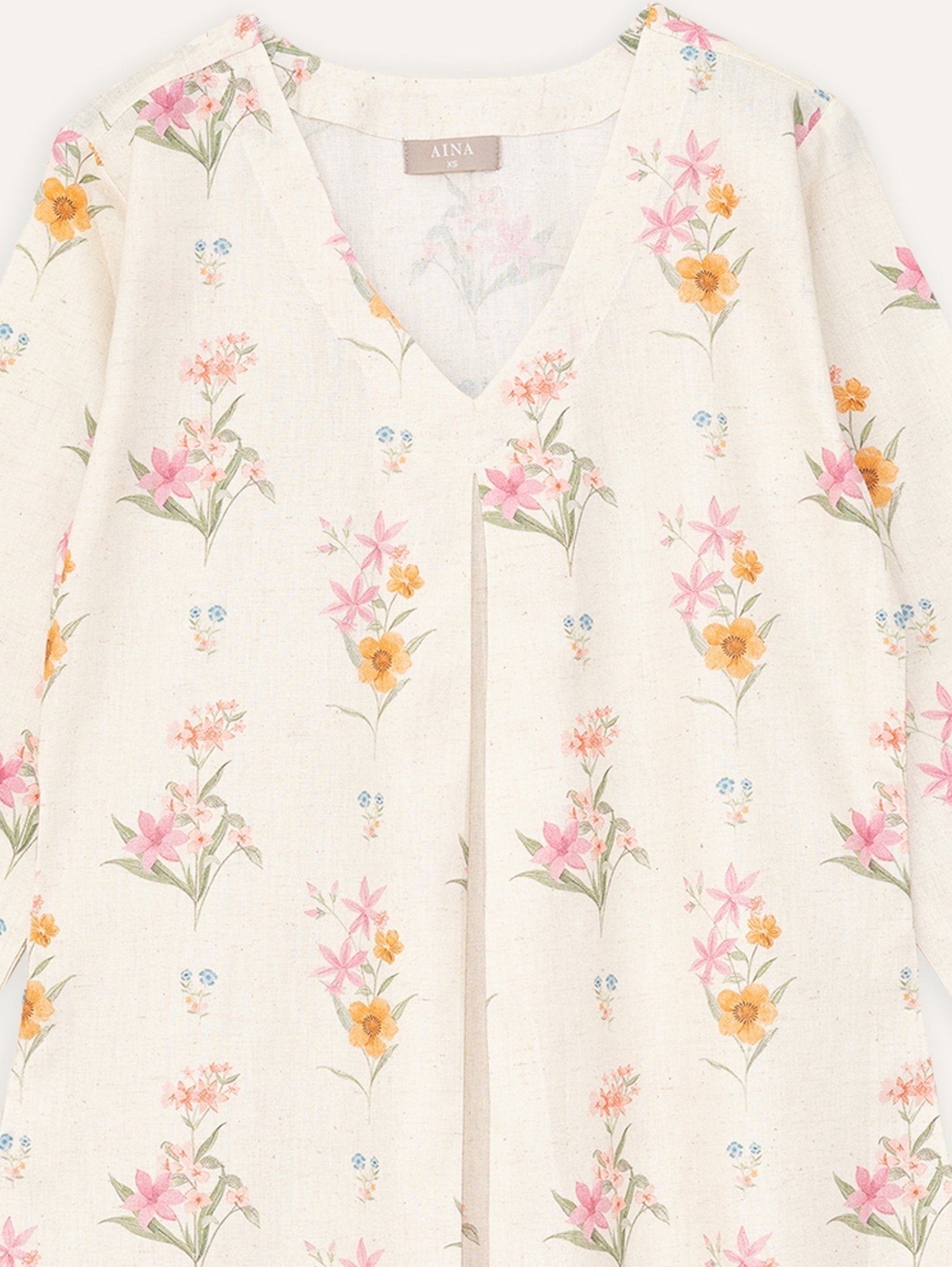 Anubha Cotton Flax Digital Print A - Line Kurta - AINA