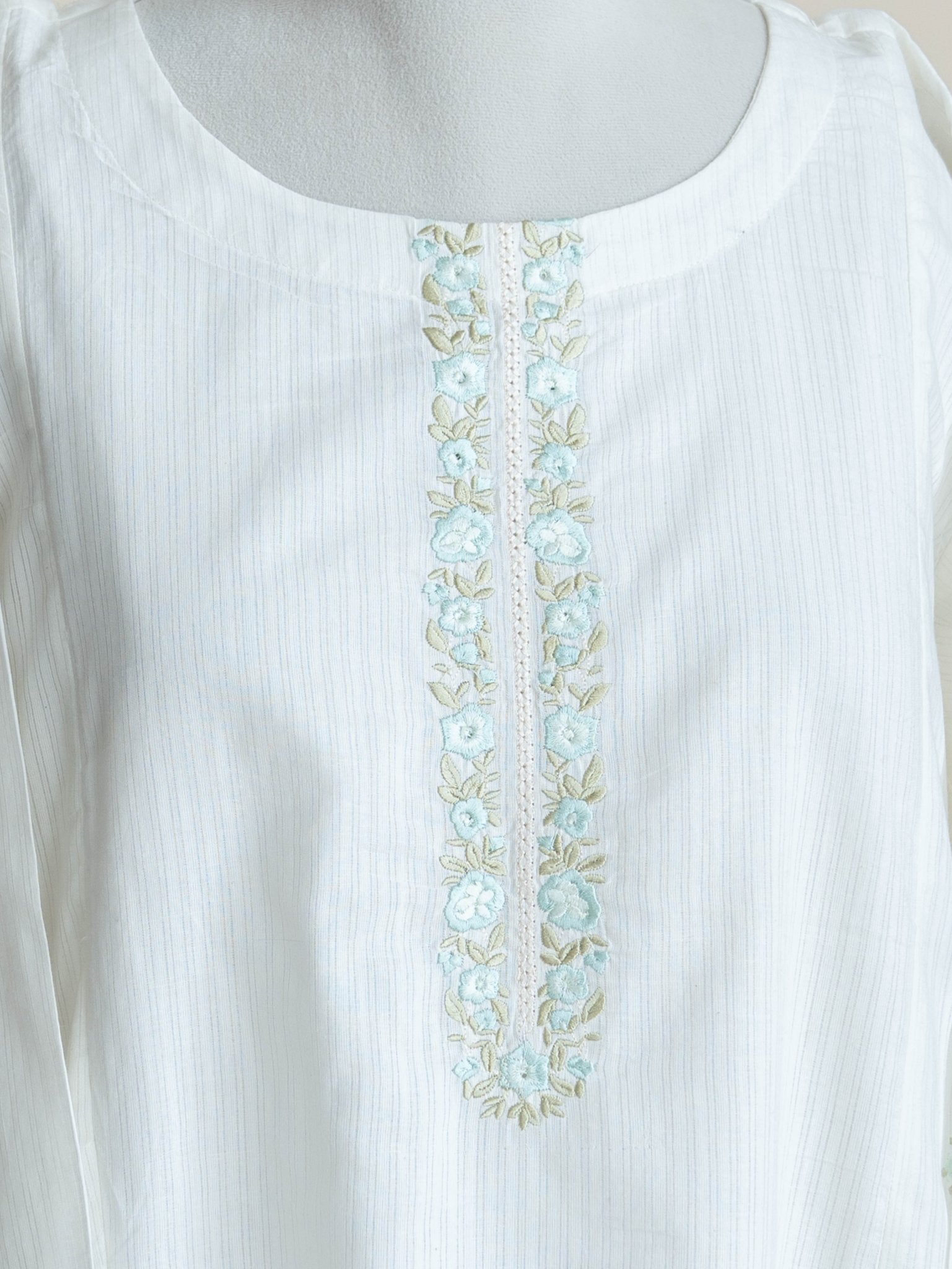 Apoorva Cotton Embroidered A-Line Kurta - AINA
