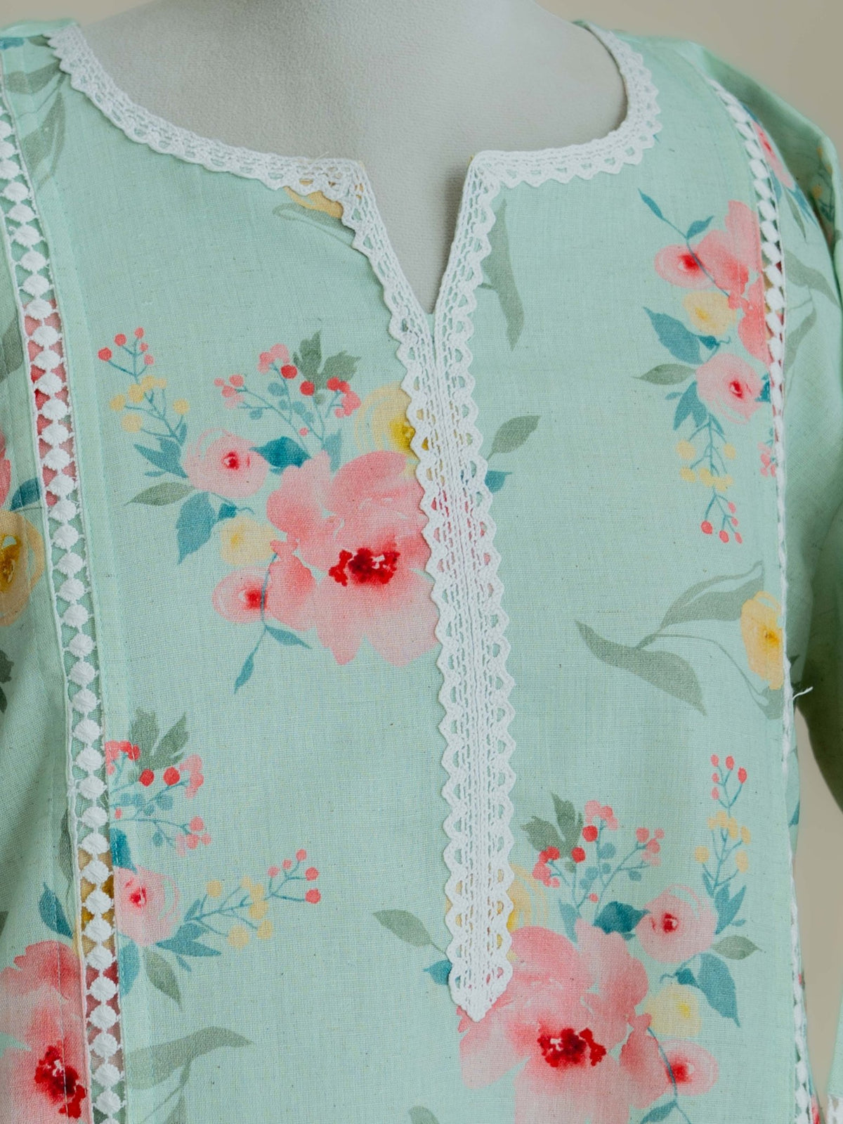 Ardra Cotton Digital Printed Straight Kurta - AINA