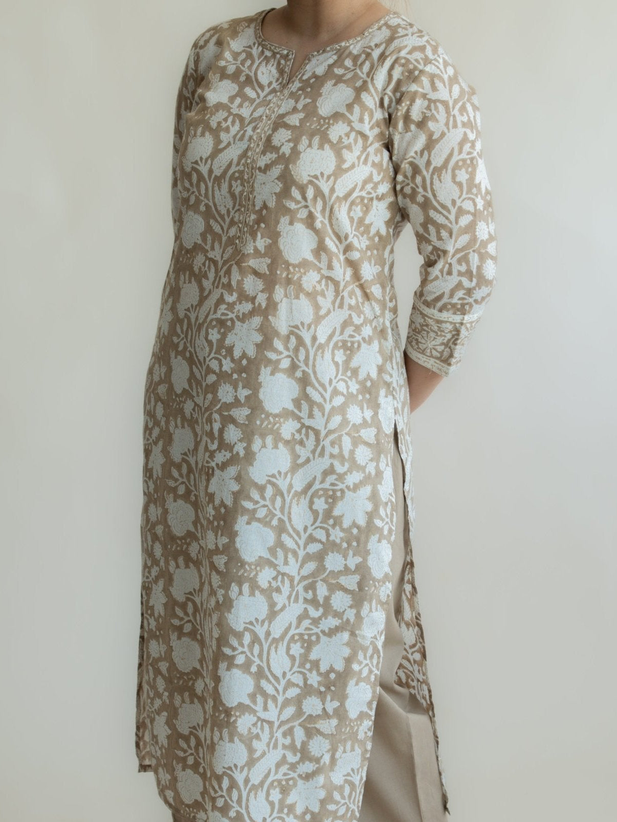 Armah Cotton Block Printed Straight Suit Set - AINA
