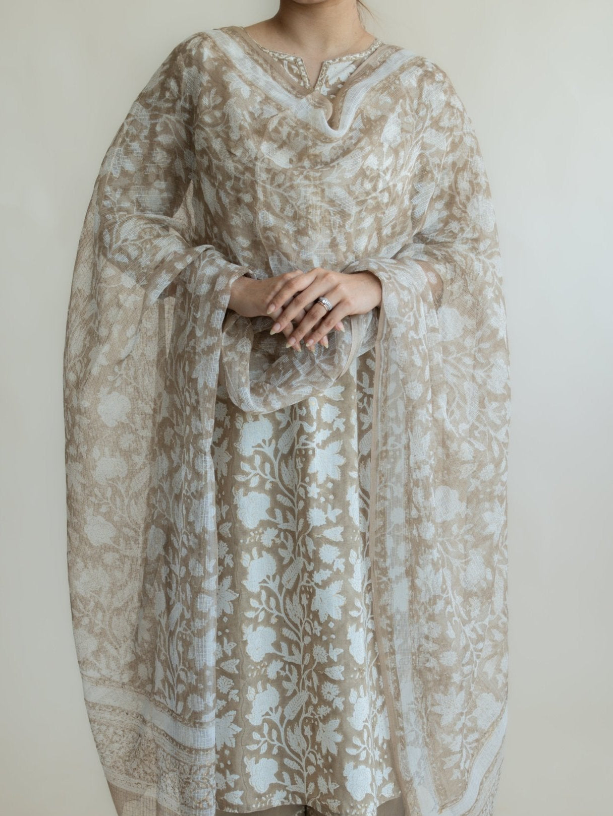 Armah Cotton Block Printed Straight Suit Set - AINA