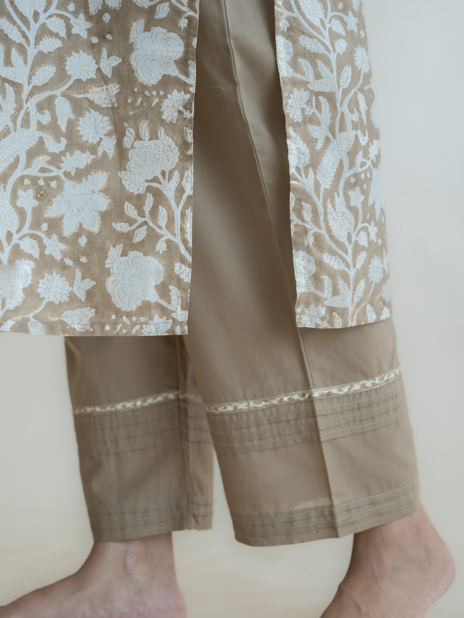 Armah Cotton Block Printed Straight Suit Set - AINA