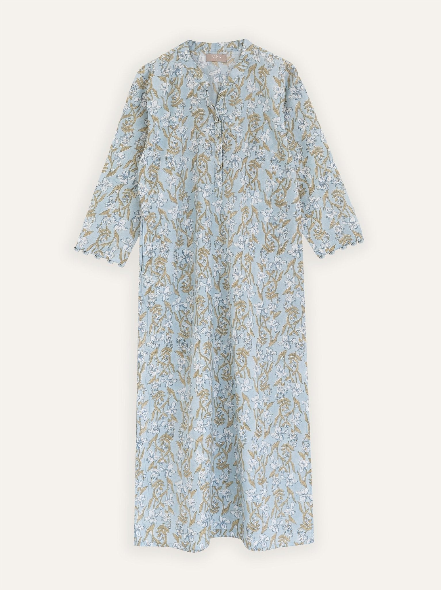 Avanthika Cotton Block Printed Straight Kurta - AINA