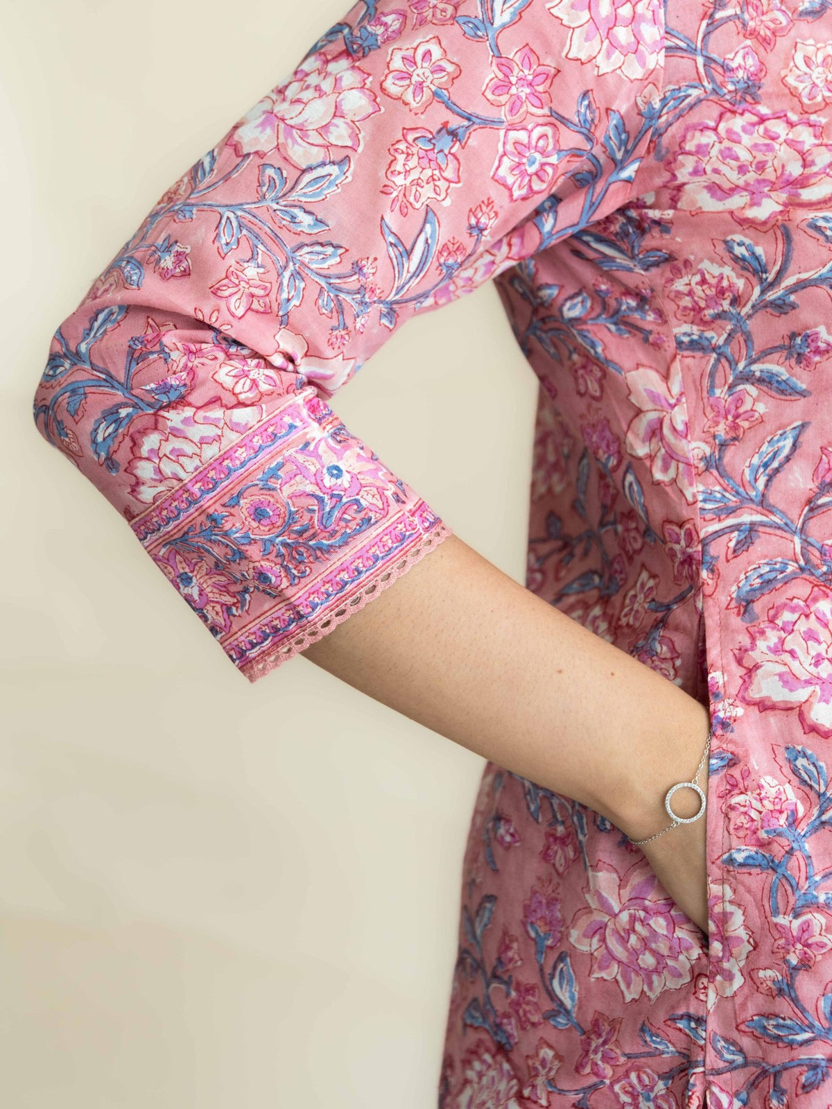 Avenika Cotton Block Printed Straight Suit Set - AINA