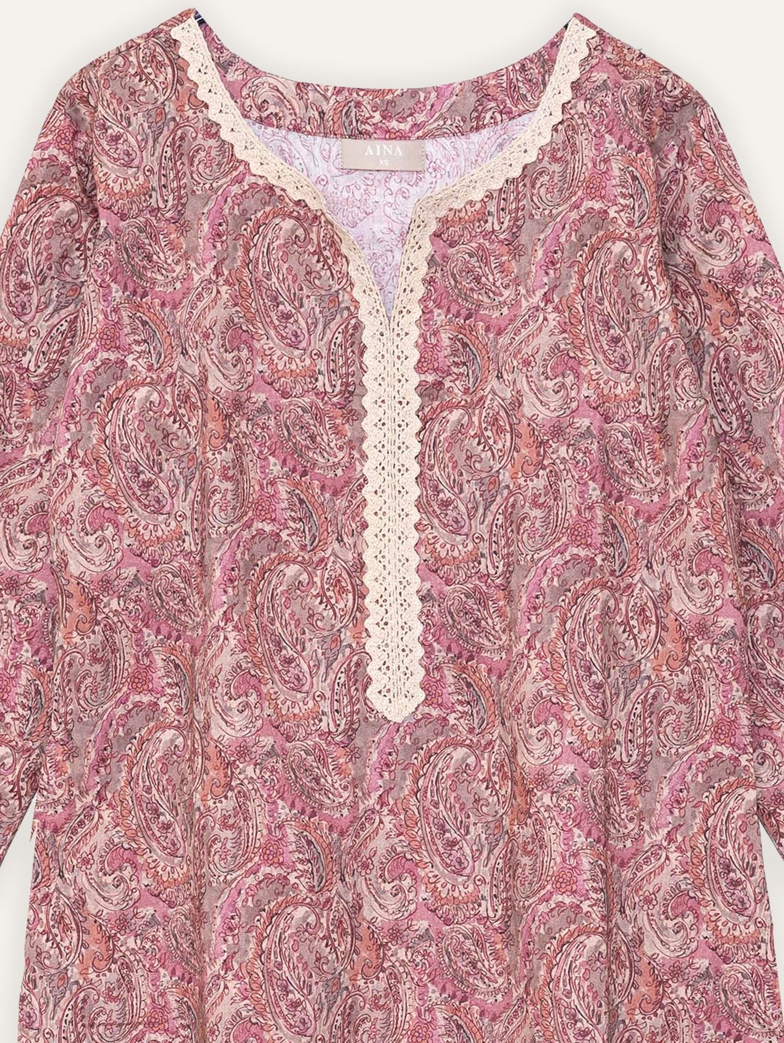 Bareen Cotton Lawn Digital Print Straight Kurta - AINA