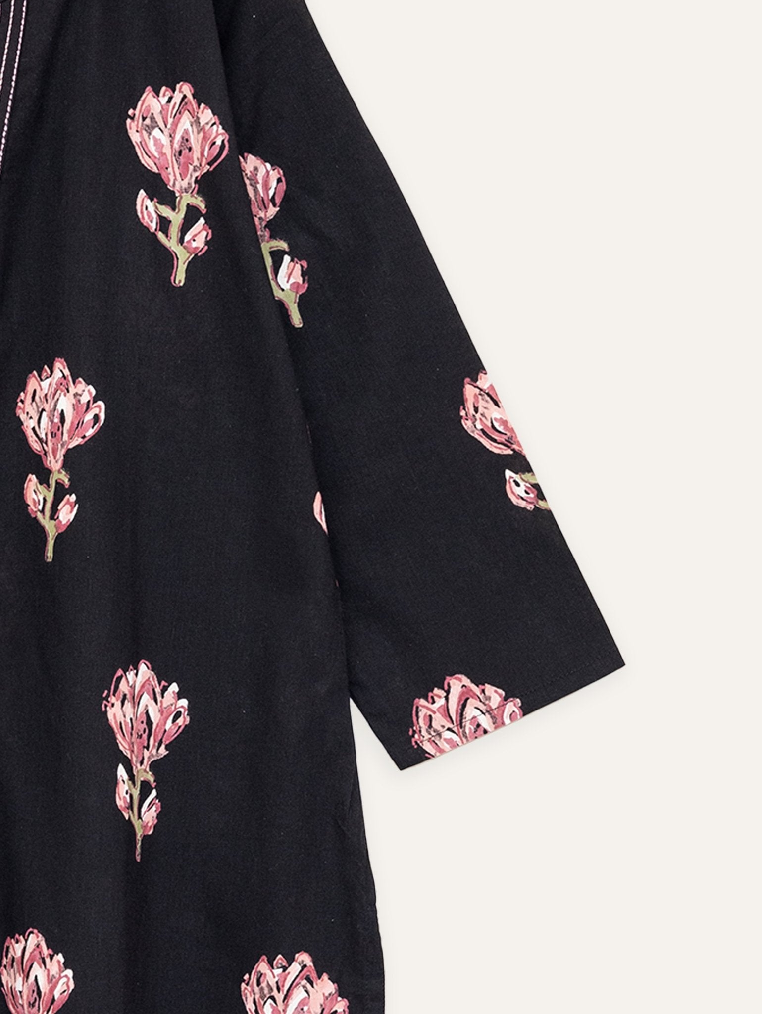 Christina Cotton Block Printed Straight Kurta - AINA