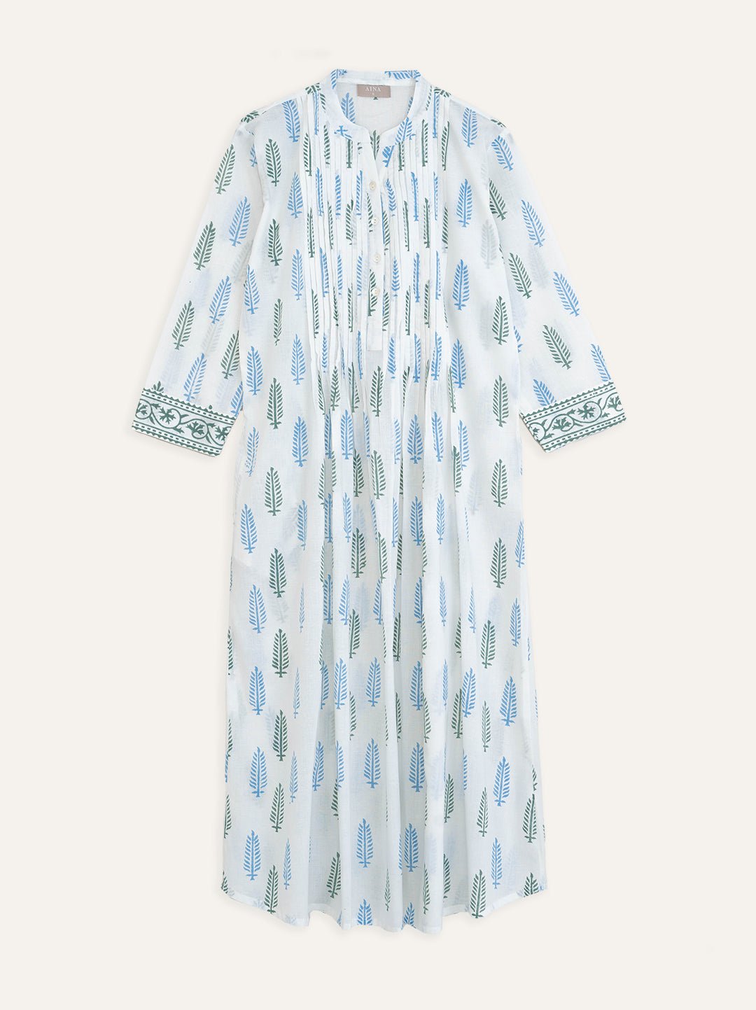 Cotton Block Printed A-Line Kurta - AINA