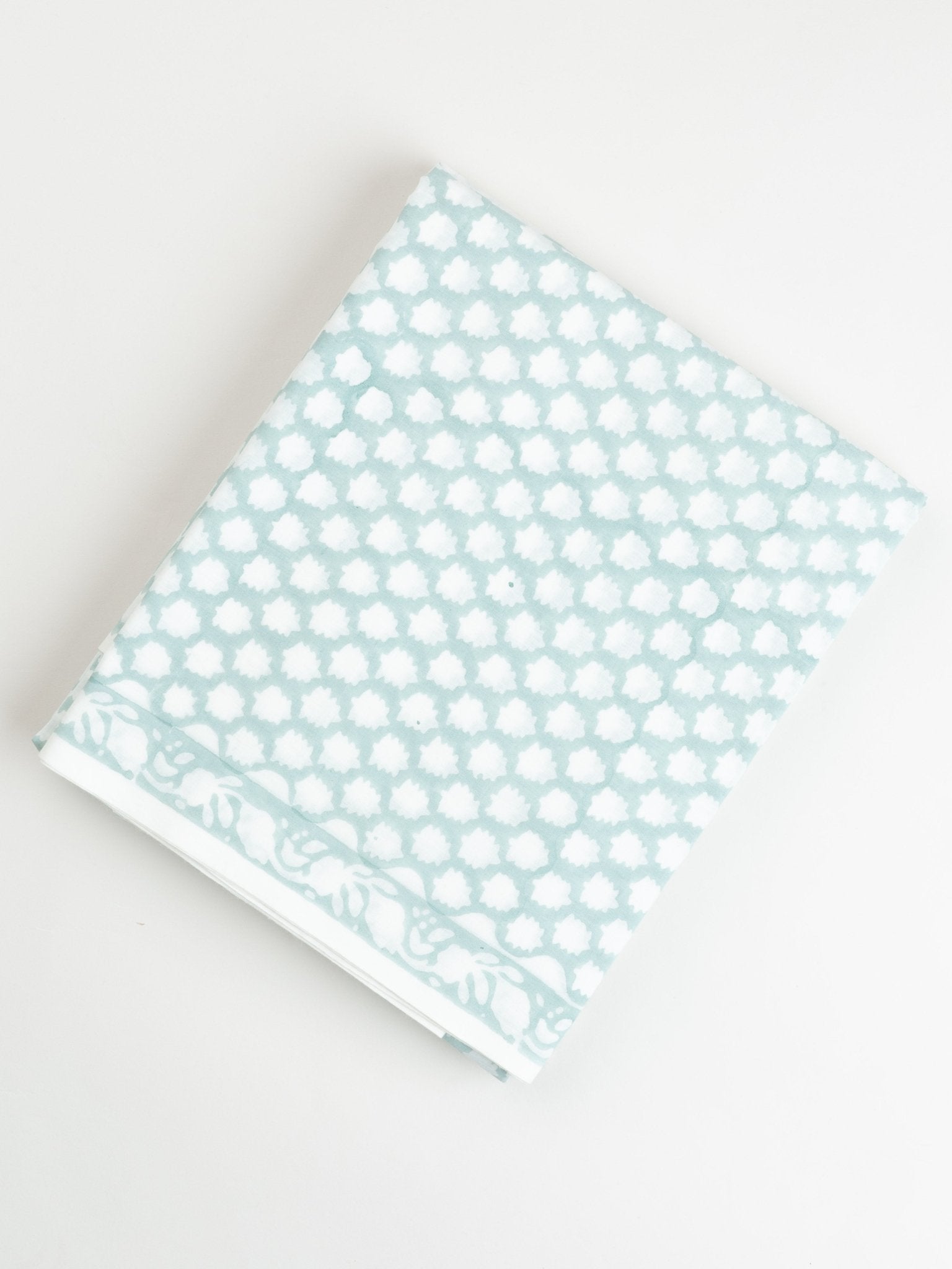 Cotton Block Printed Unstitched Suit Set - 3 Piece - AINA