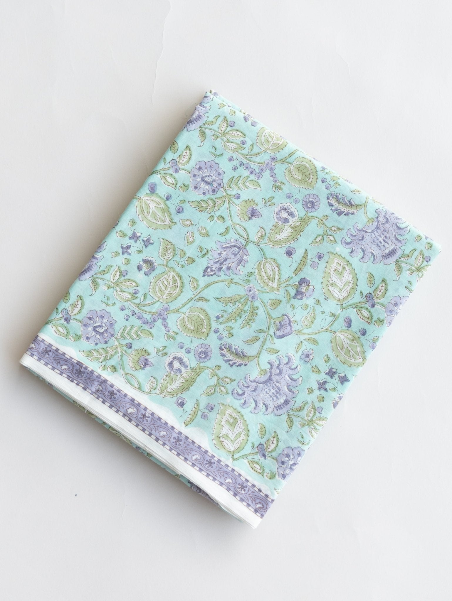 Cotton Block Printed Unstitched Suit Set - 3 Piece - AINA