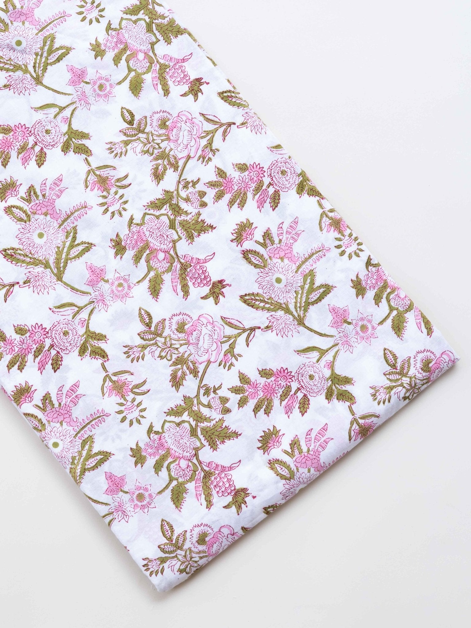 Cotton Hand Block Printed Fabric - AINA