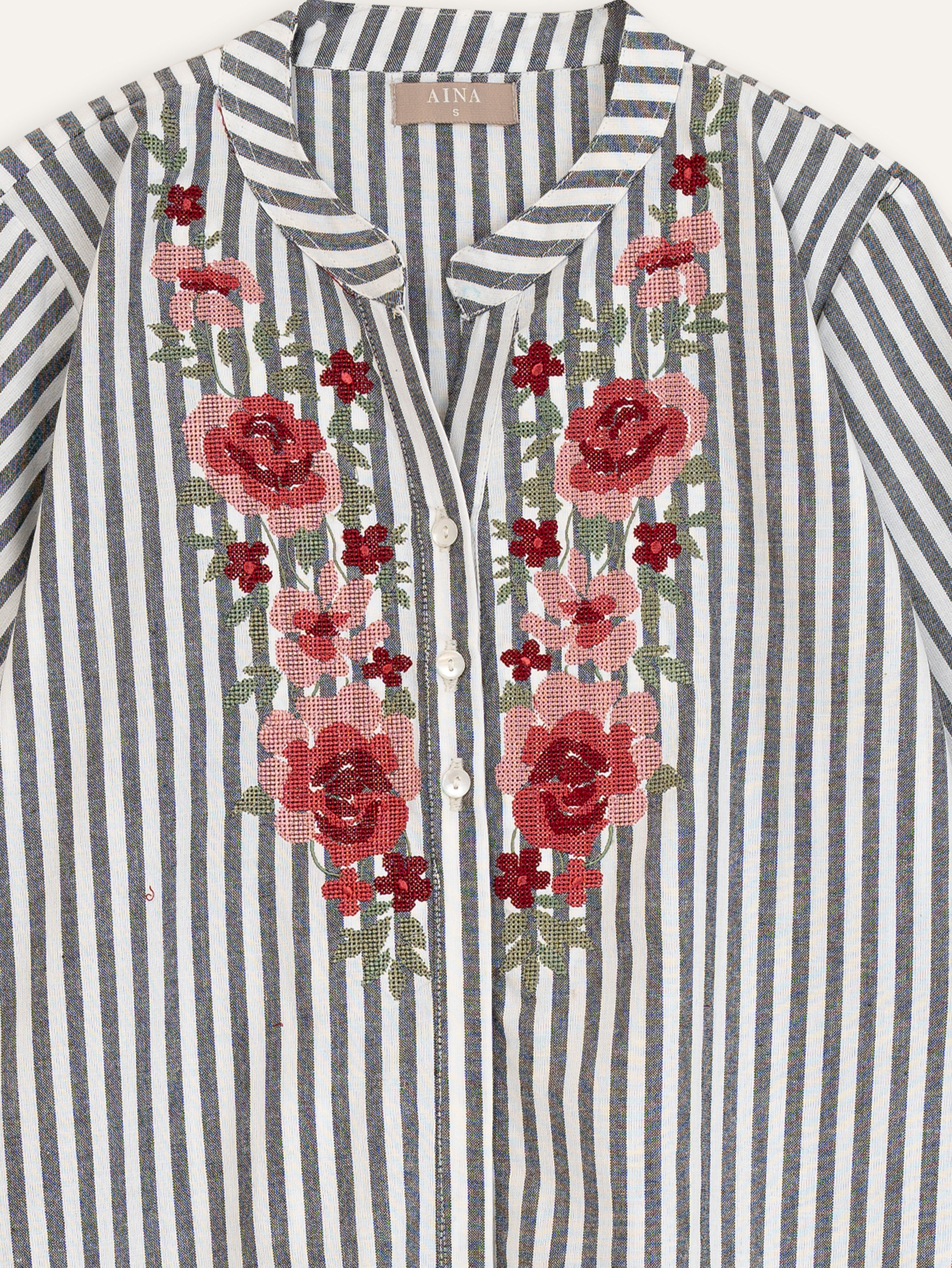 Mehra Cotton Handloom Embroidered A Line Kurta