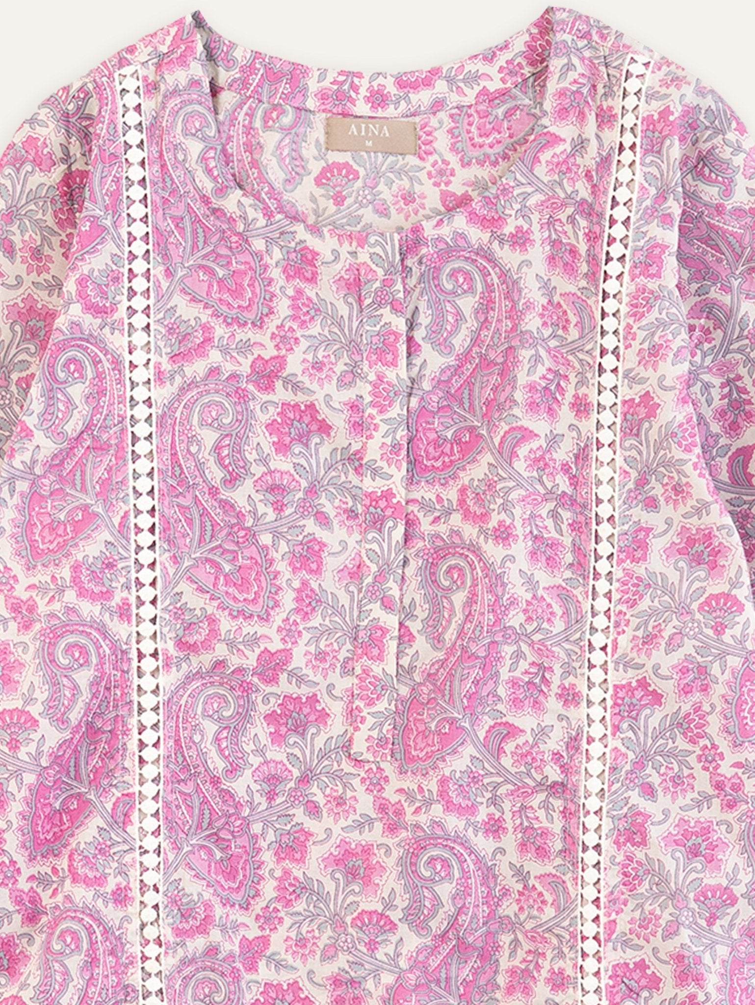 Dani Cotton Printed Straight Kurta - AINA