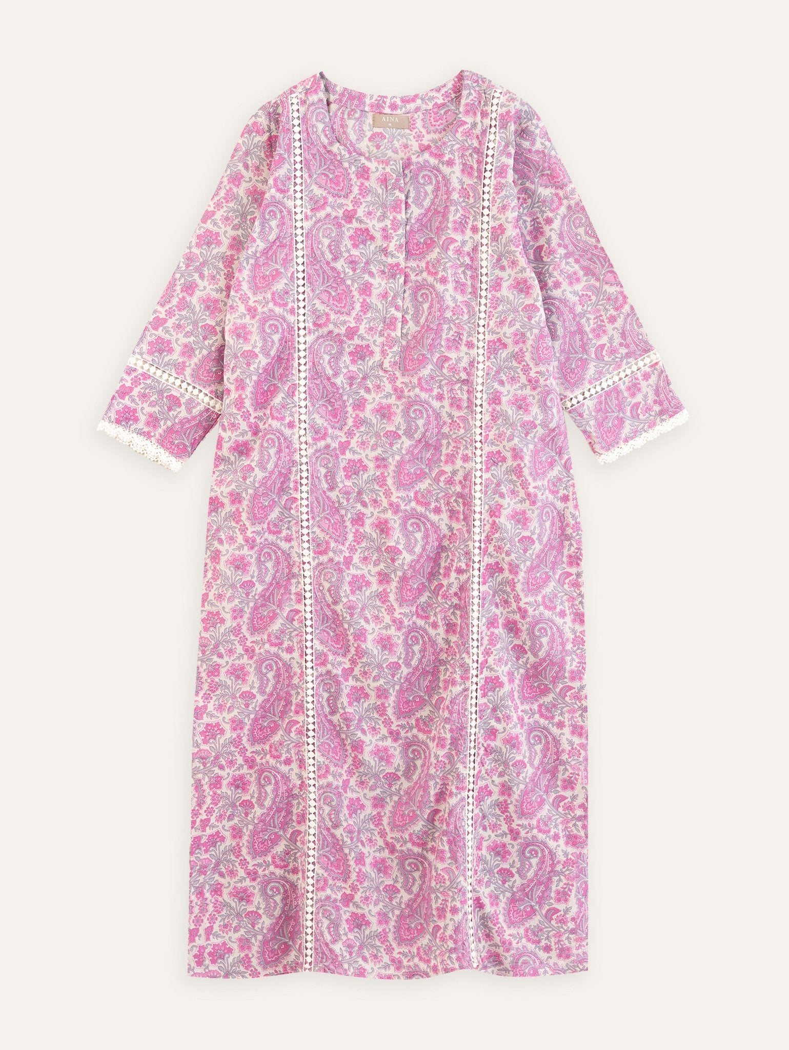 Dani Cotton Printed Straight Kurta - AINA