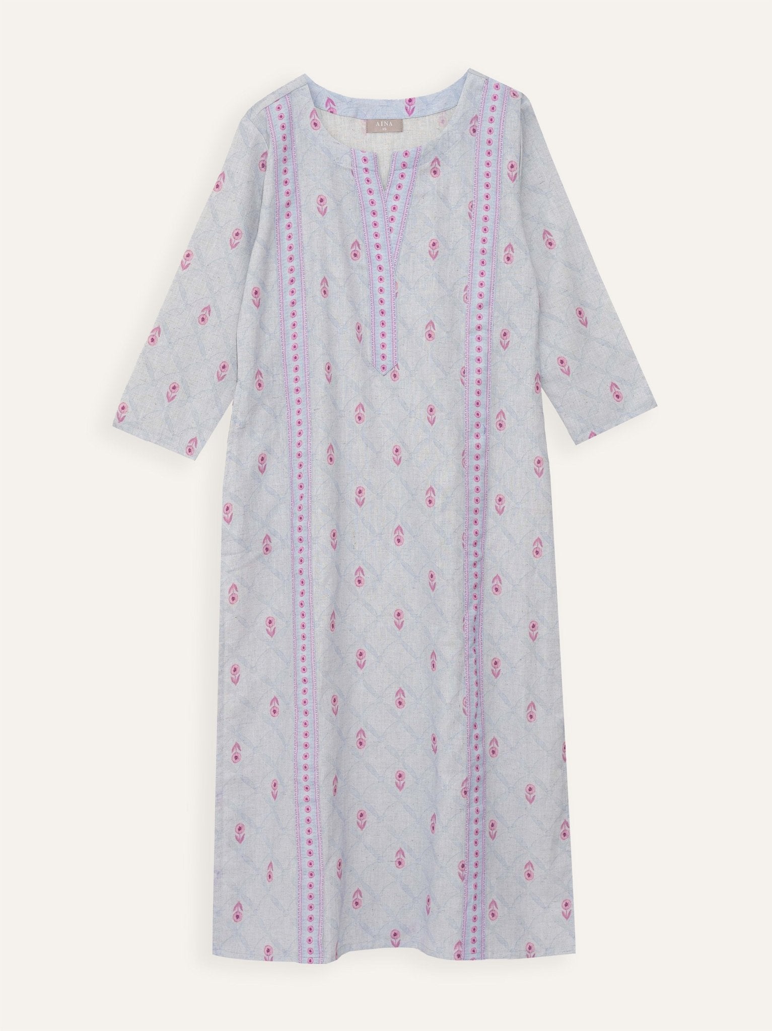 Deepali Cotton Flax Digital Print Straight Kurta - AINA